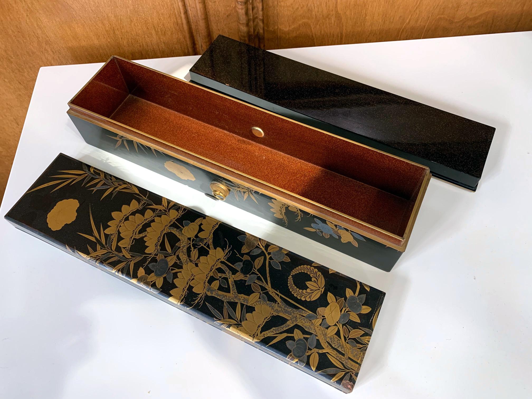 19th Century Japanese Lacquerware Fubako Edo Period