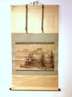 Japanese Landscape Painting, Hanging Scroll Painting
