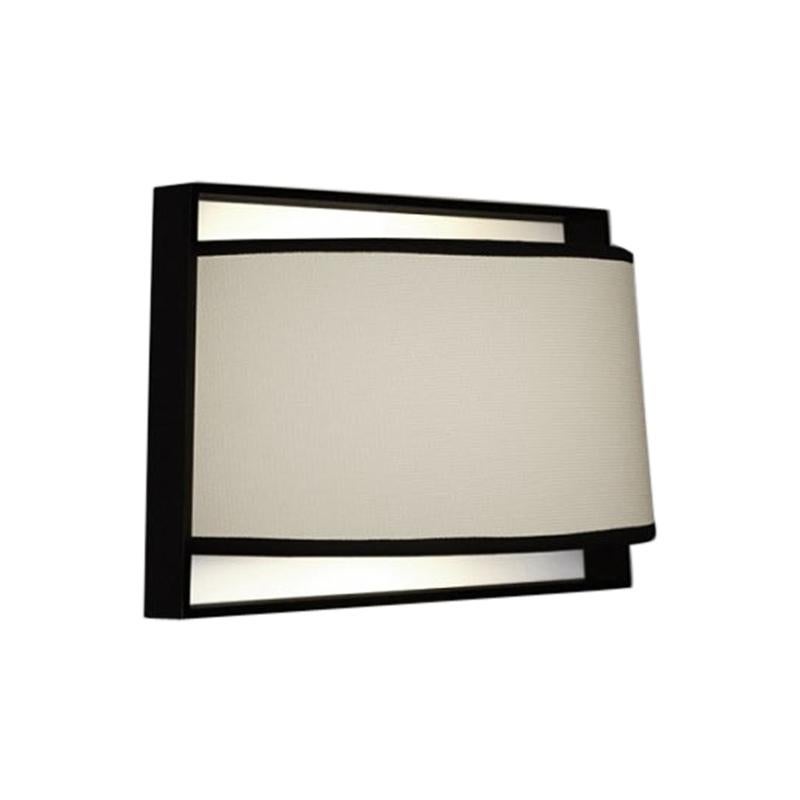 Japanese Lanterns Inspired Macao Wall Lamp Black and White by Corrado Dotti For Sale