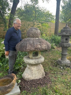 Japanese Large Antique "Spirit Mountain"  Garden Lantern