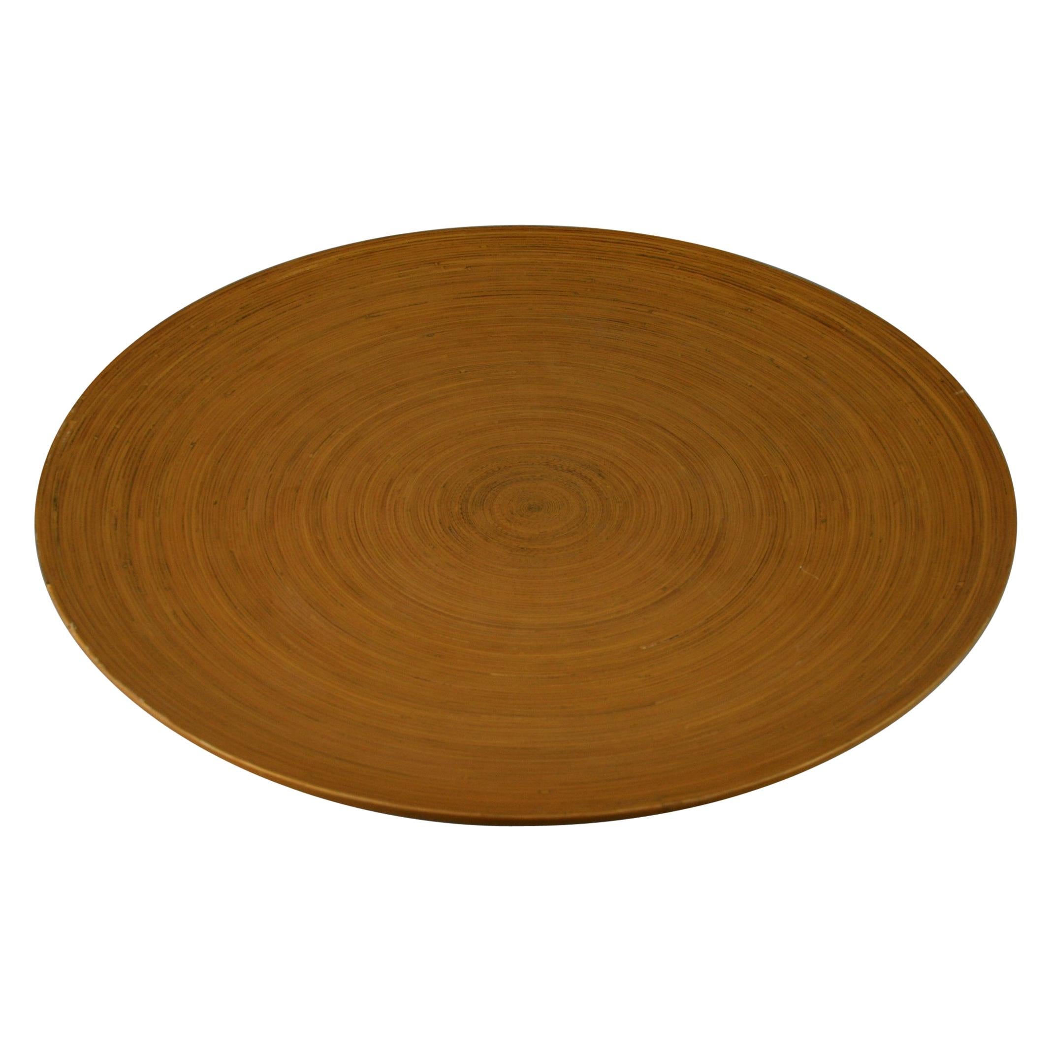 Japanese Large Bamboo /Fruit Bowl /Platter/Wall Hanging For Sale