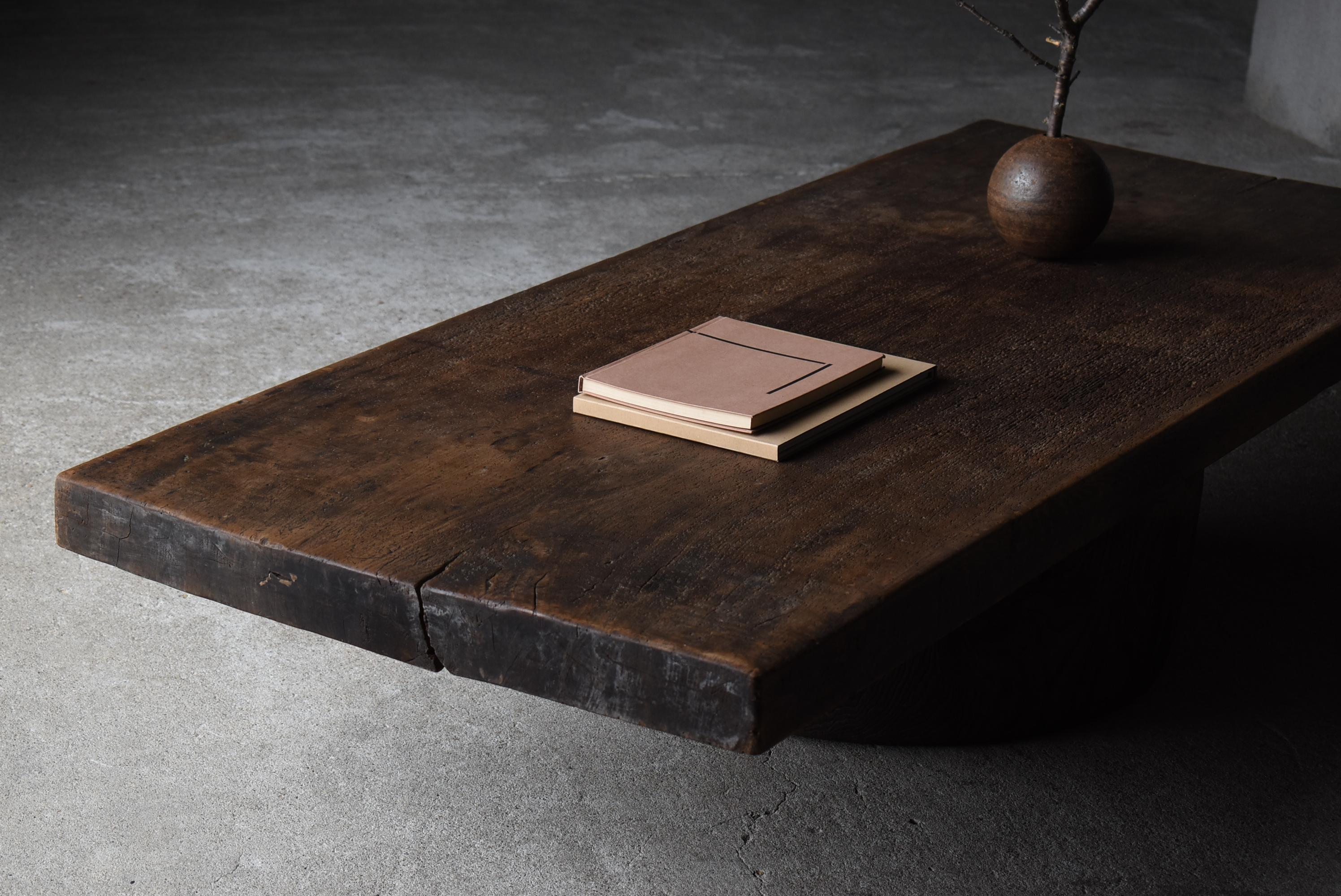 Japanese Large Low Table 1860s-1920s / Sofa Table Wabi Sabi 12
