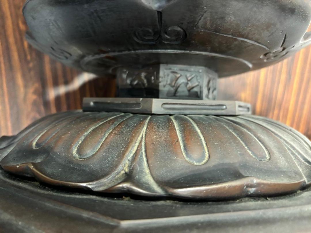 Gran Buda sentado de bronce antiguo japonés , Hallazgo de Kioto en venta 1