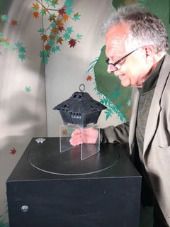 Japanese Large Older Minka Farm House Lantern and Wind Chime