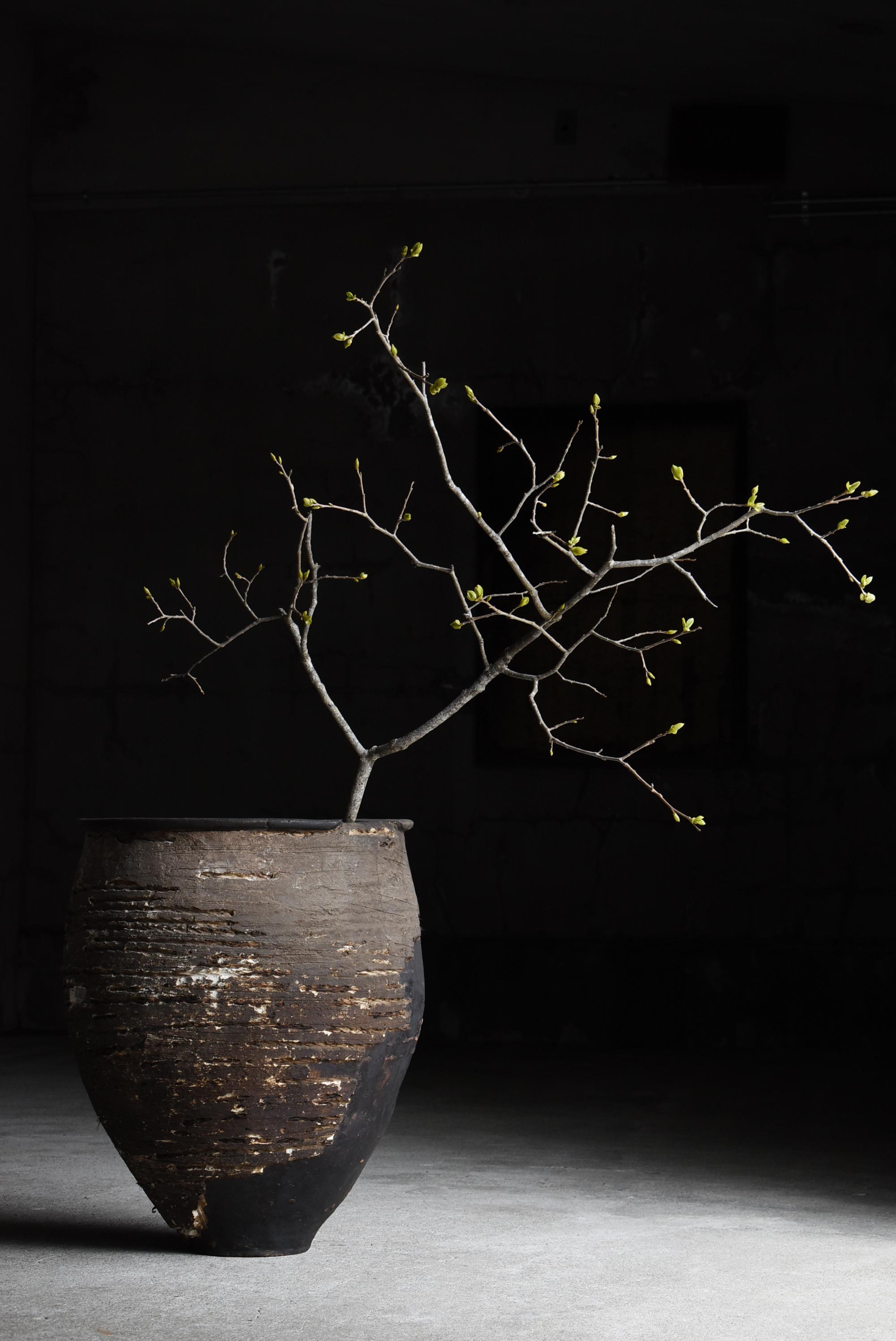 Grande vaso giapponese in ceramica intonacata 1800-1860 / Wabi Sabi in vendita 12