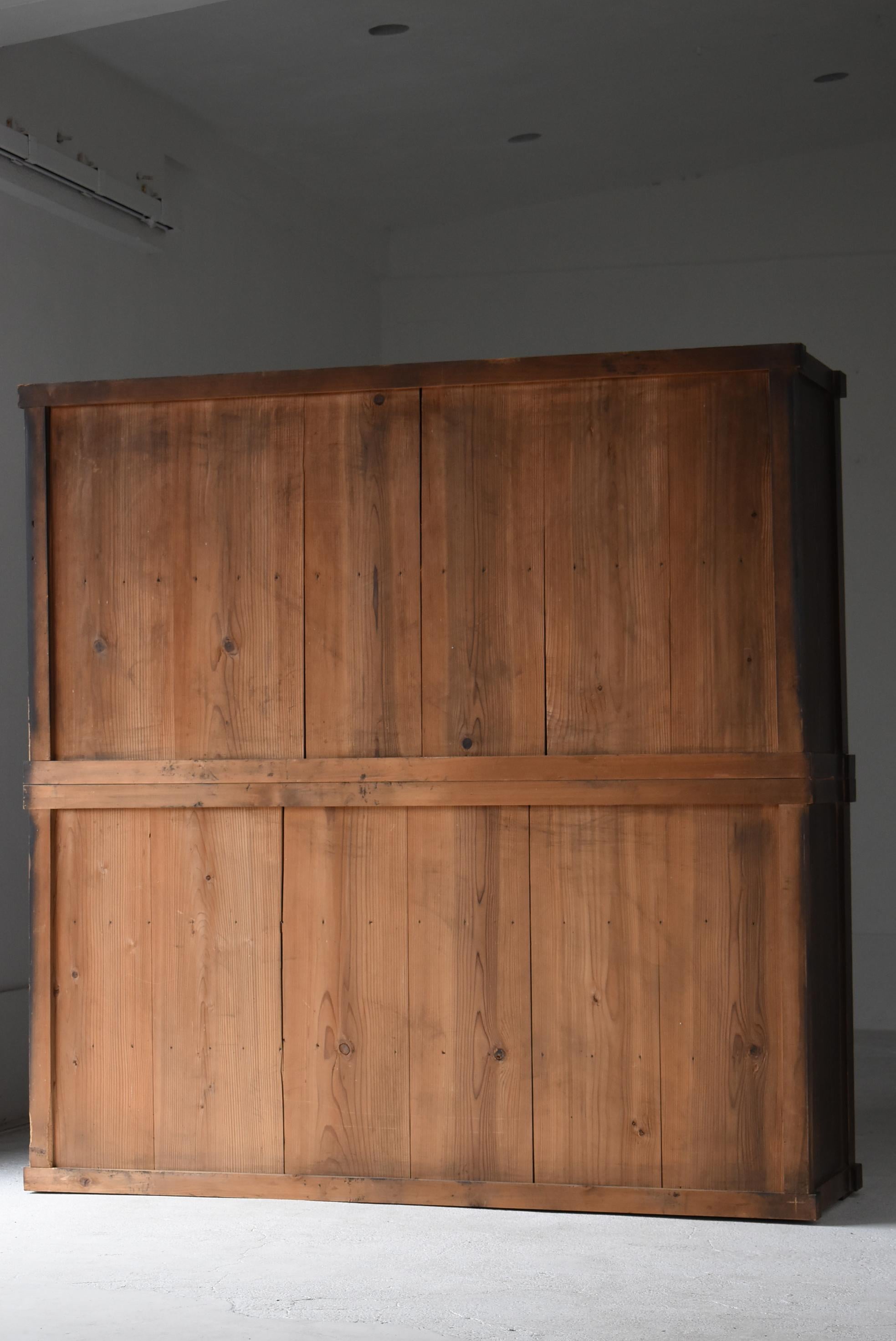 Grand meuble de rangement japonais Tansu 1860s-1920s Wabisabi en vente 5