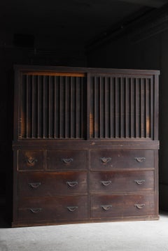 Japanese Antique Large Stacking Tansu 1860s-1920s / Cabinet Wabisabi