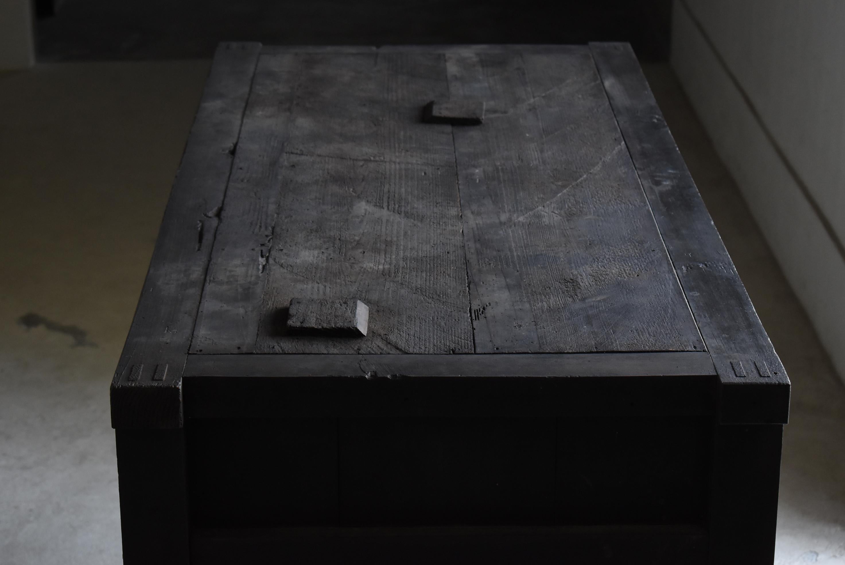 Grand Tansu japonais des années 1890 / buffet Wabi Sabi 7