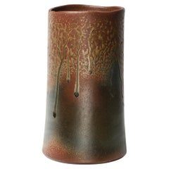 Japanese, Large vase with drip glaze