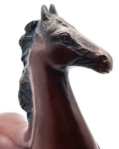 Japanese Late Meiji Period Bronze Sculpture of a Horse, Ca. 1900