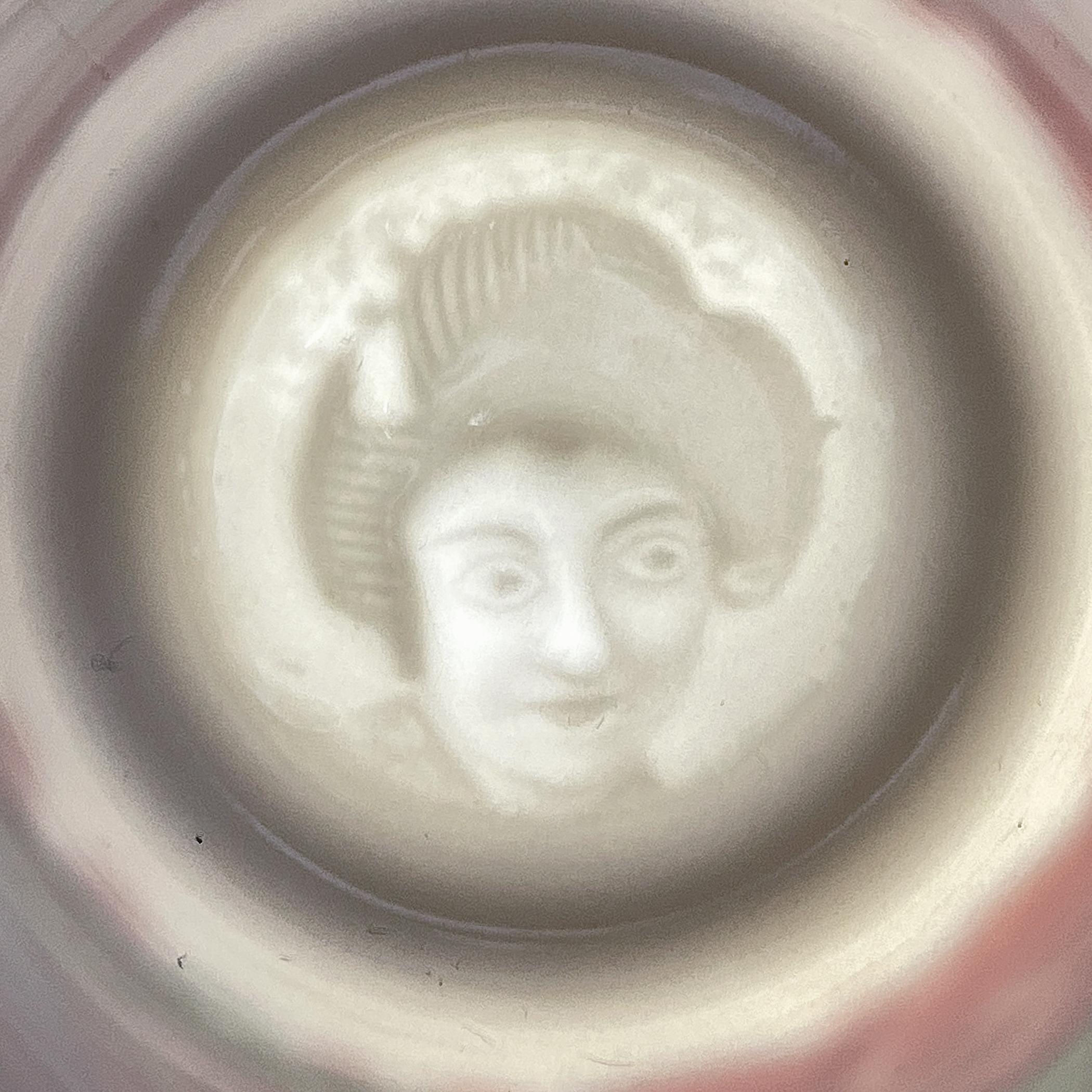 Japanese Lithophane Geisha porcelain coffee set of 5, 1950s For Sale 5