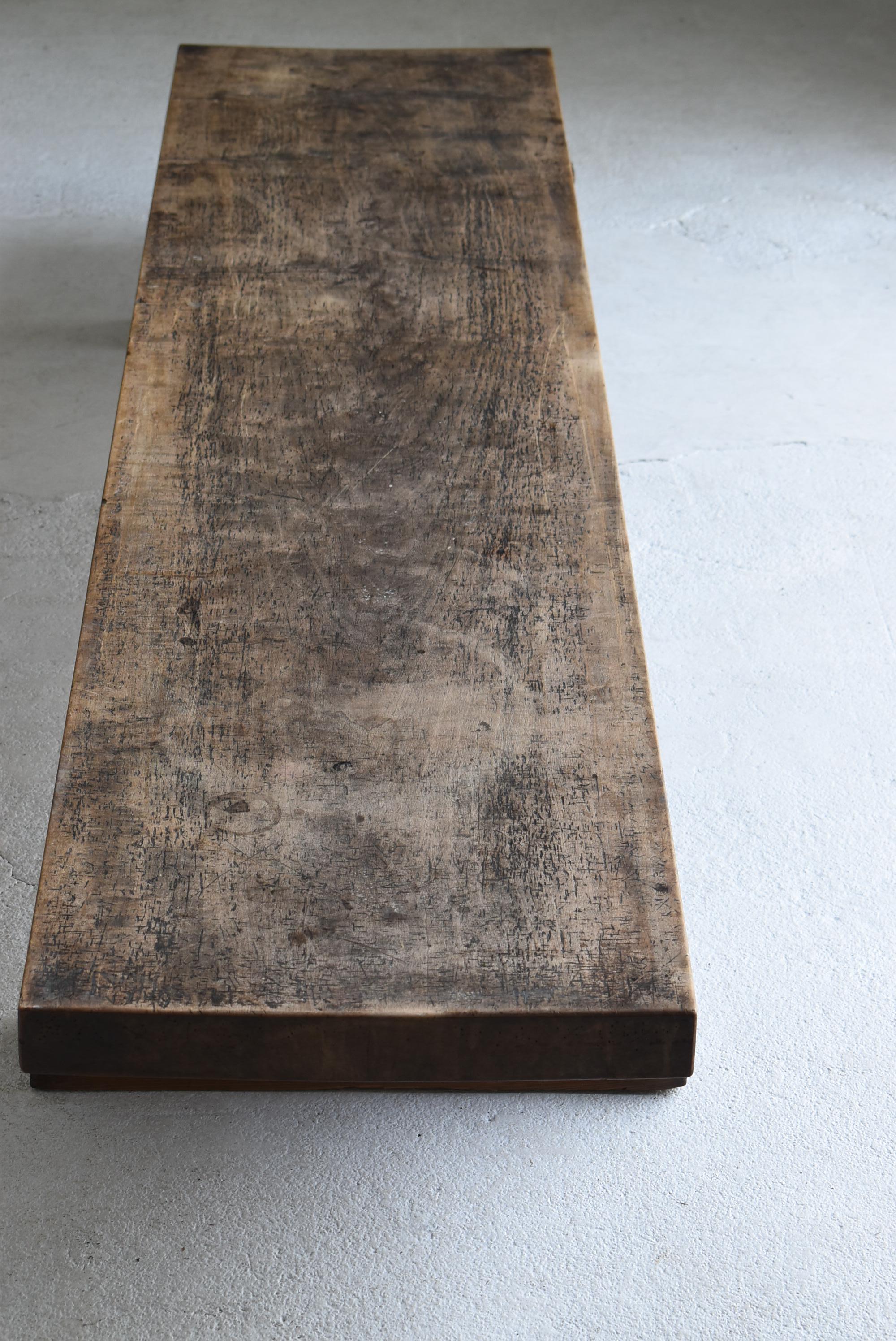 Japanese Antique Long Low Table 1900s-1940s / Sofa Table Wabisabi For Sale 5