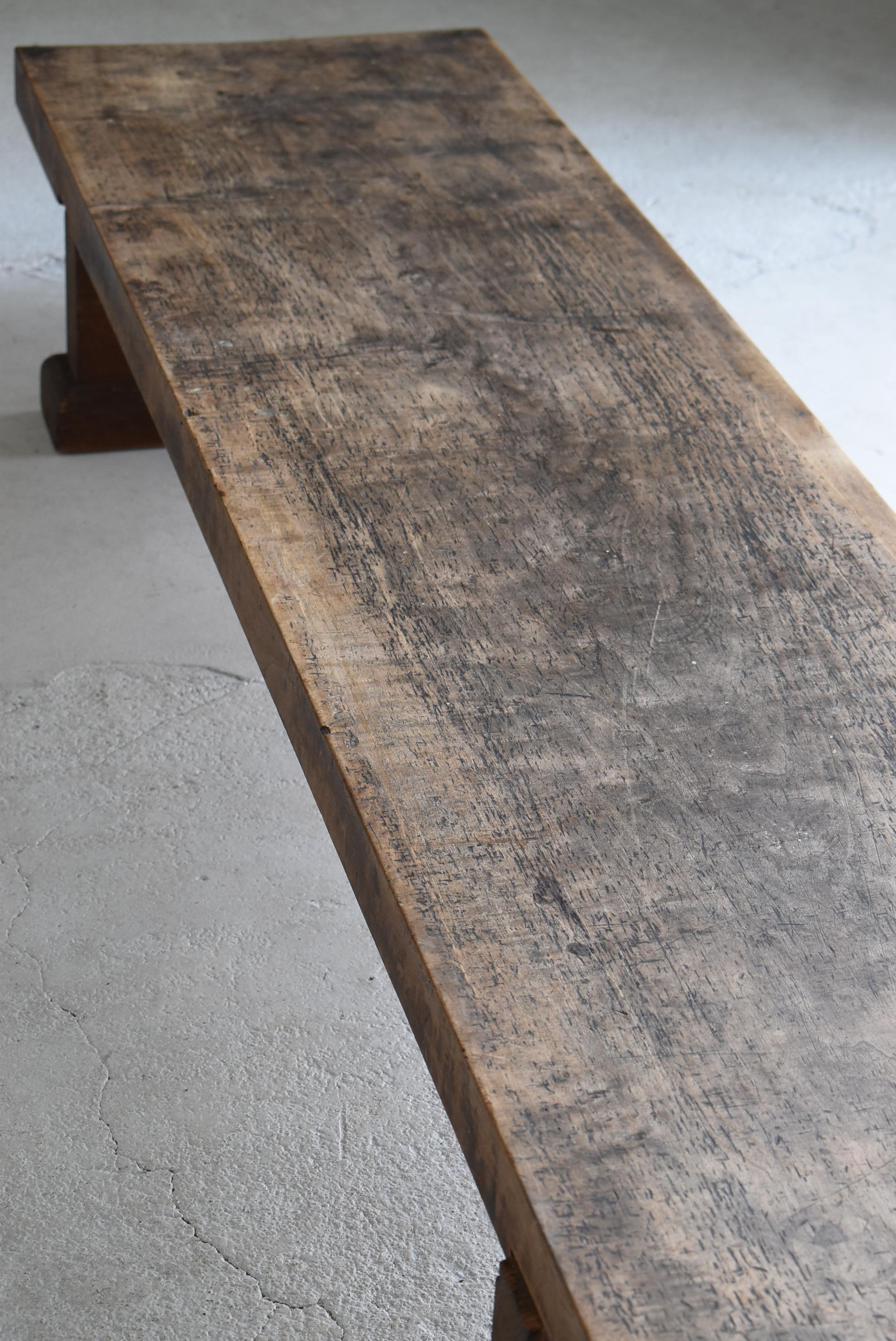 Japanese Antique Long Low Table 1900s-1940s / Sofa Table Wabisabi For Sale 6