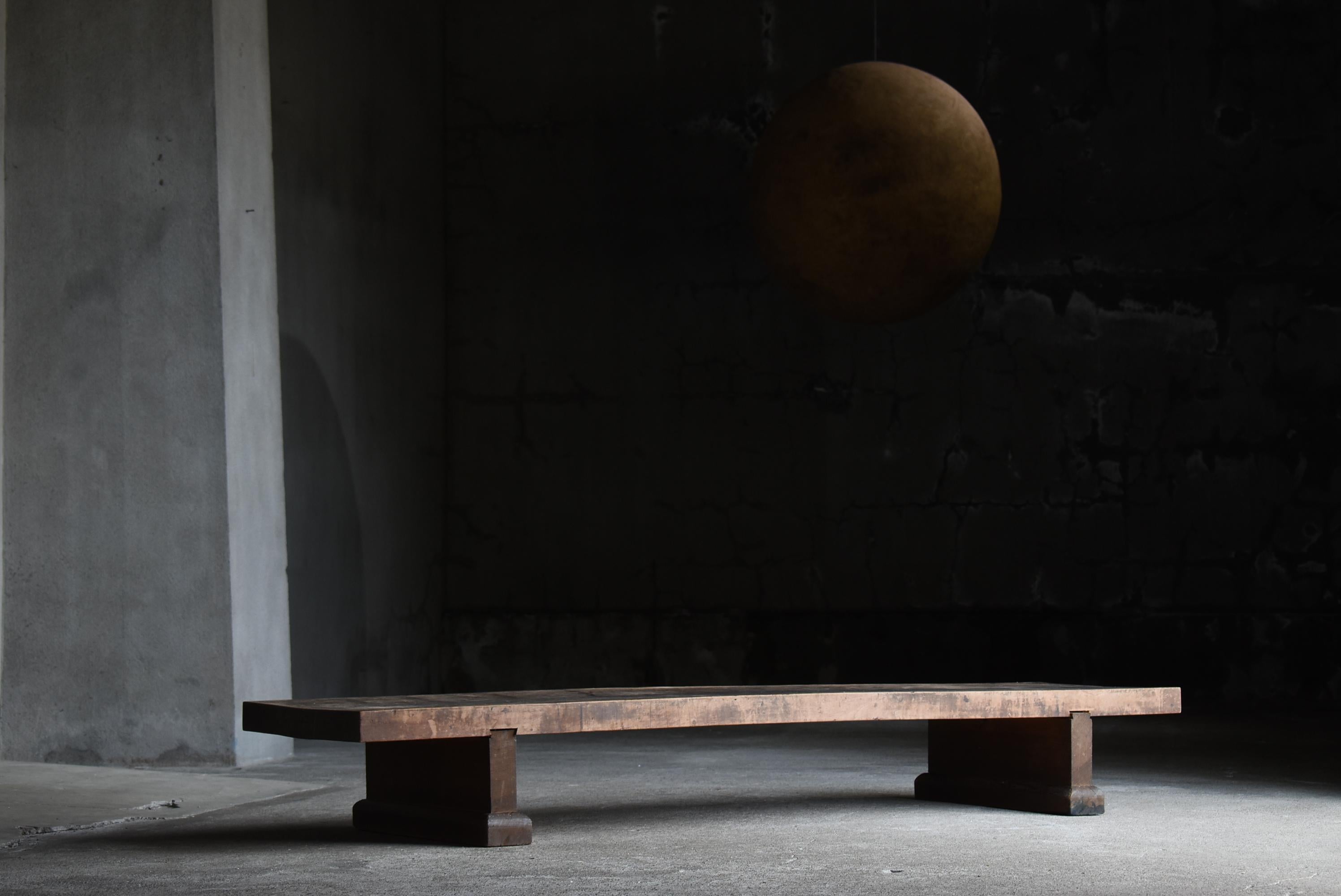 Japanese Antique Long Low Table 1900s-1940s / Sofa Table Wabisabi For Sale 8
