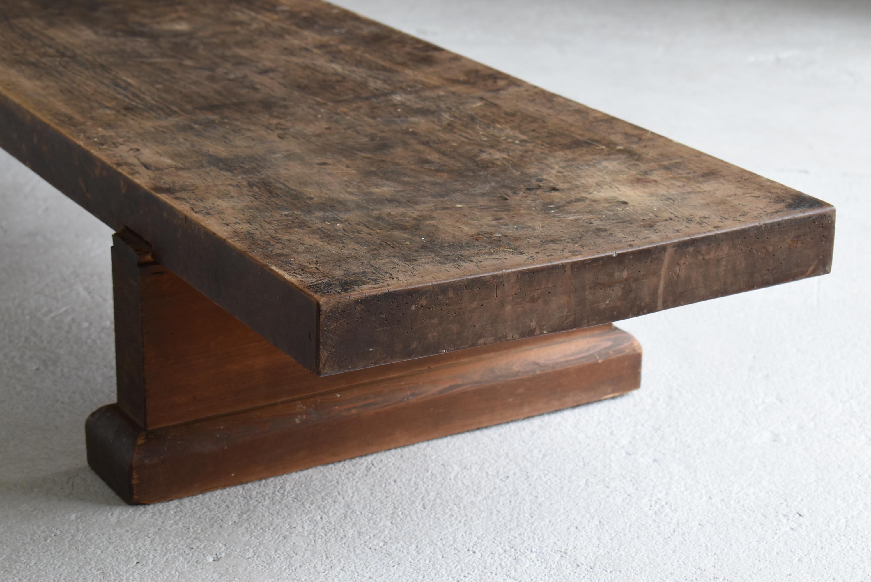 Japanese Antique Long Low Table 1900s-1940s / Sofa Table Wabisabi For Sale 1