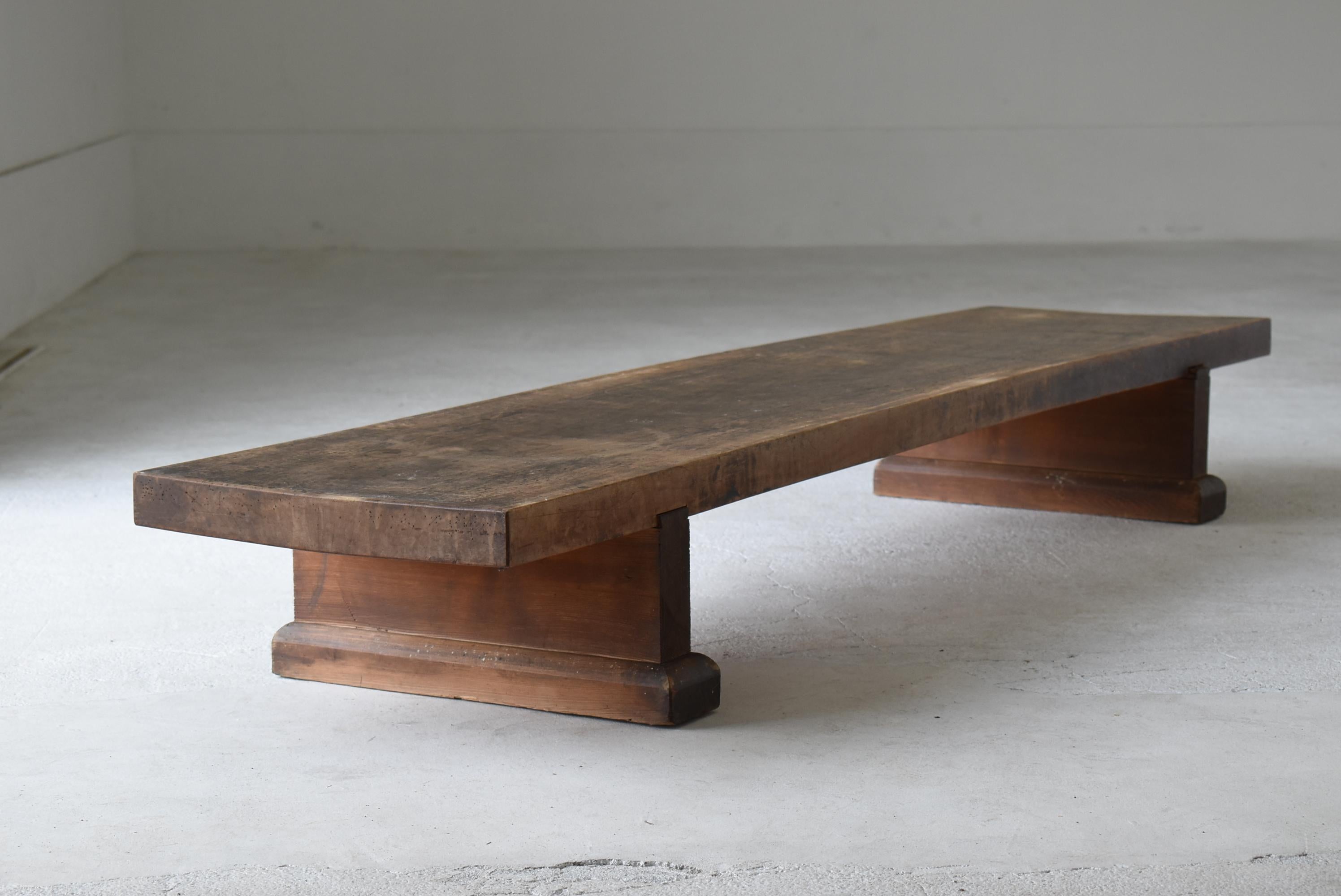 Japanese Antique Long Low Table 1900s-1940s / Sofa Table Wabisabi For Sale 2