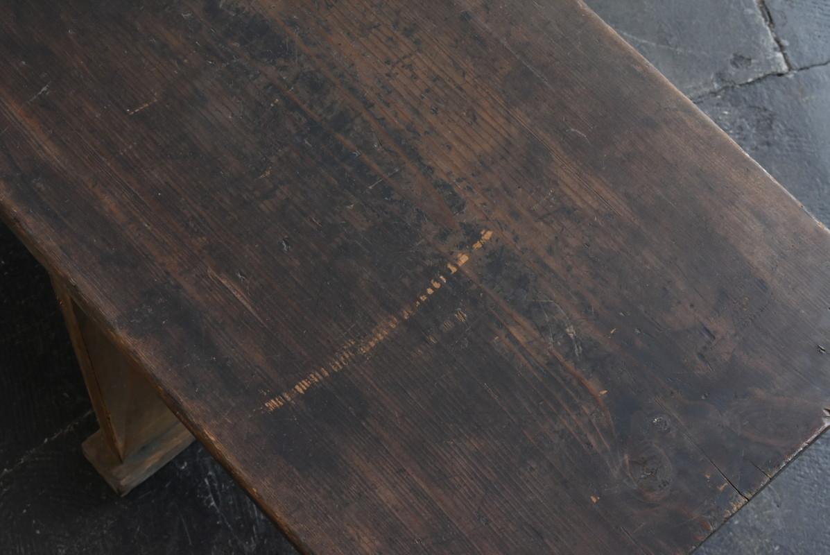Japanese Long Old Wooden Low Table / 1916-1950 / Sofa Table / TV Board / Mingei In Good Condition In Sammu-shi, Chiba