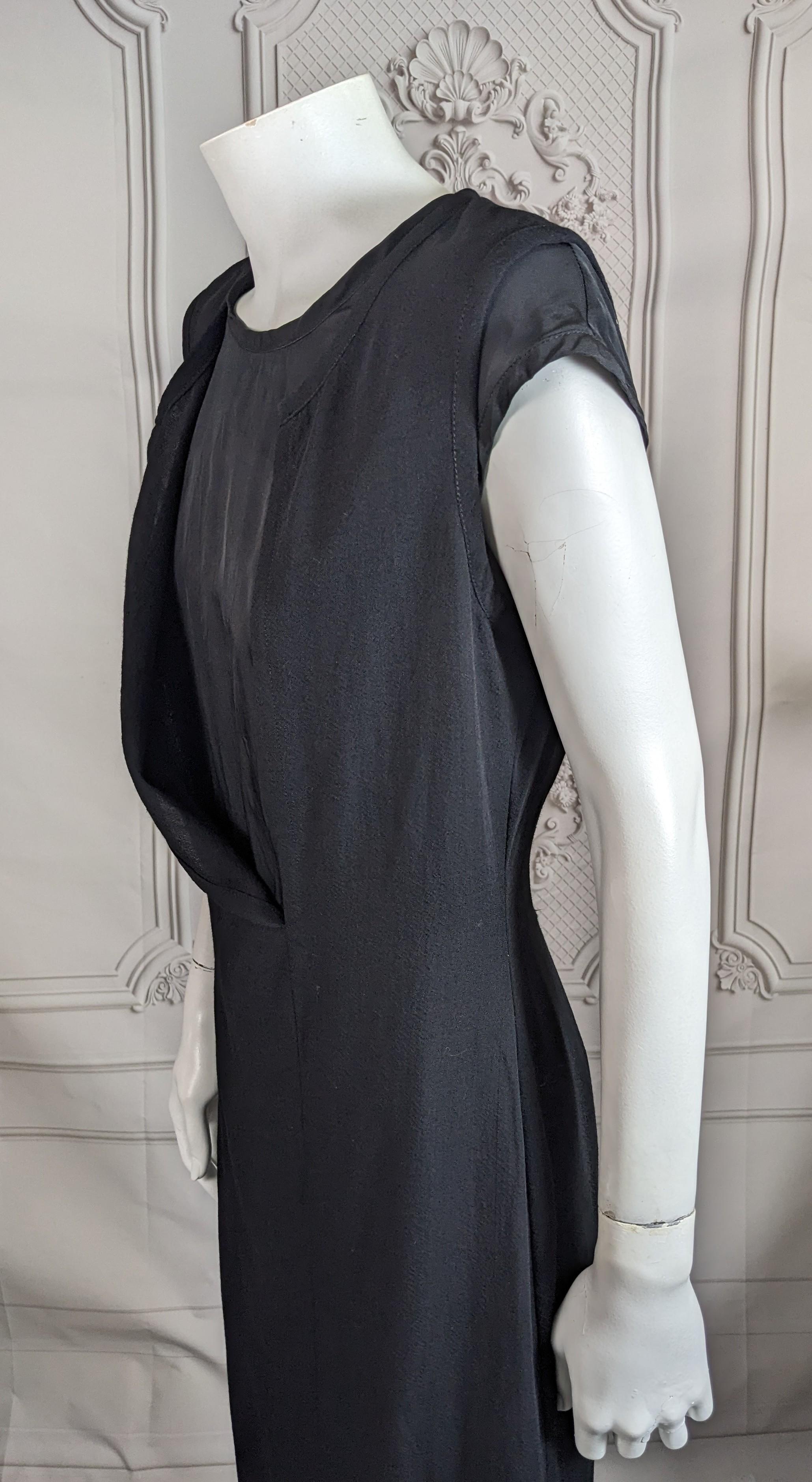 Women's or Men's Japanese Long Wool and Rayon Double Dress For Sale