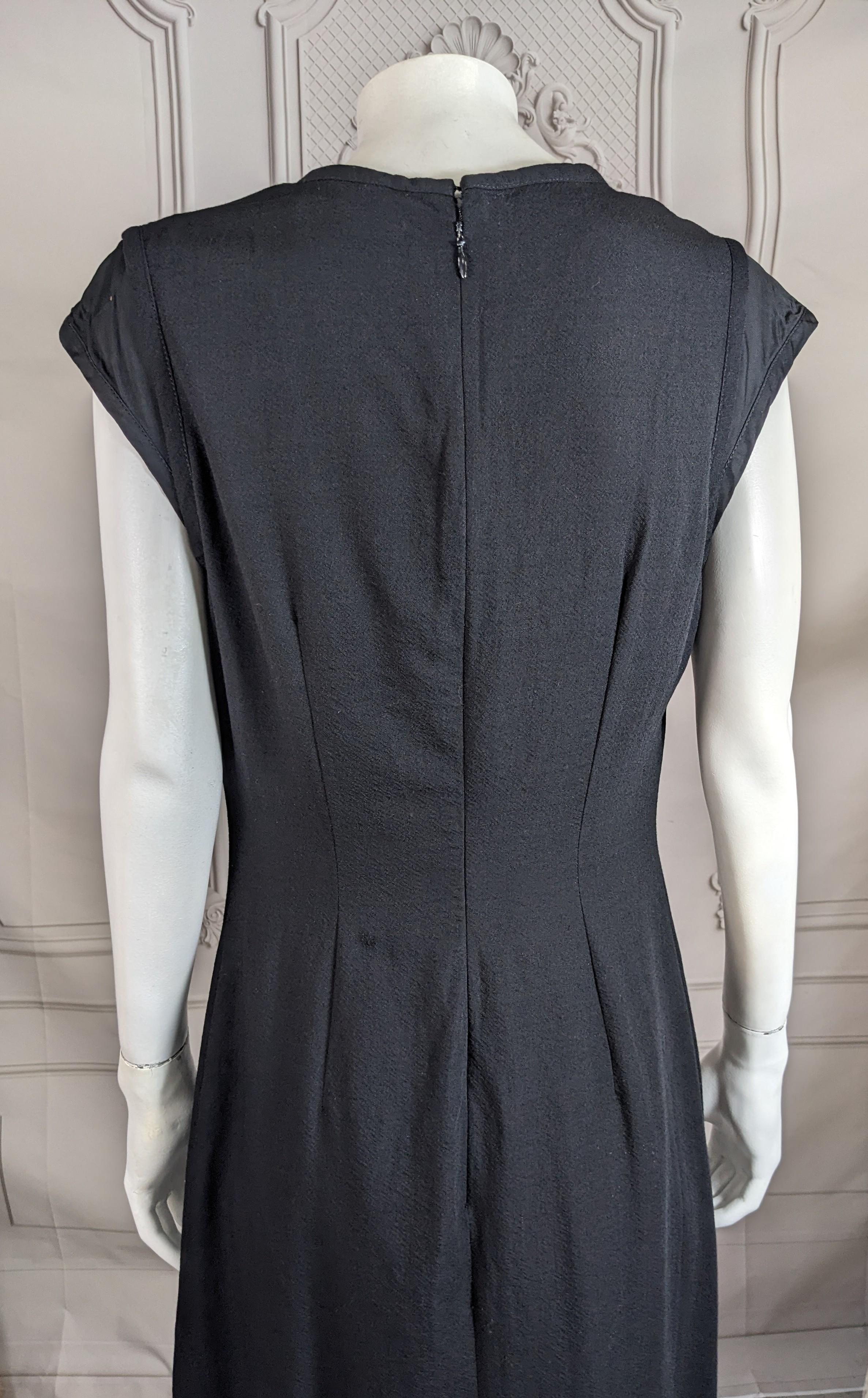 Japanese Long Wool and Rayon Double Dress For Sale 2