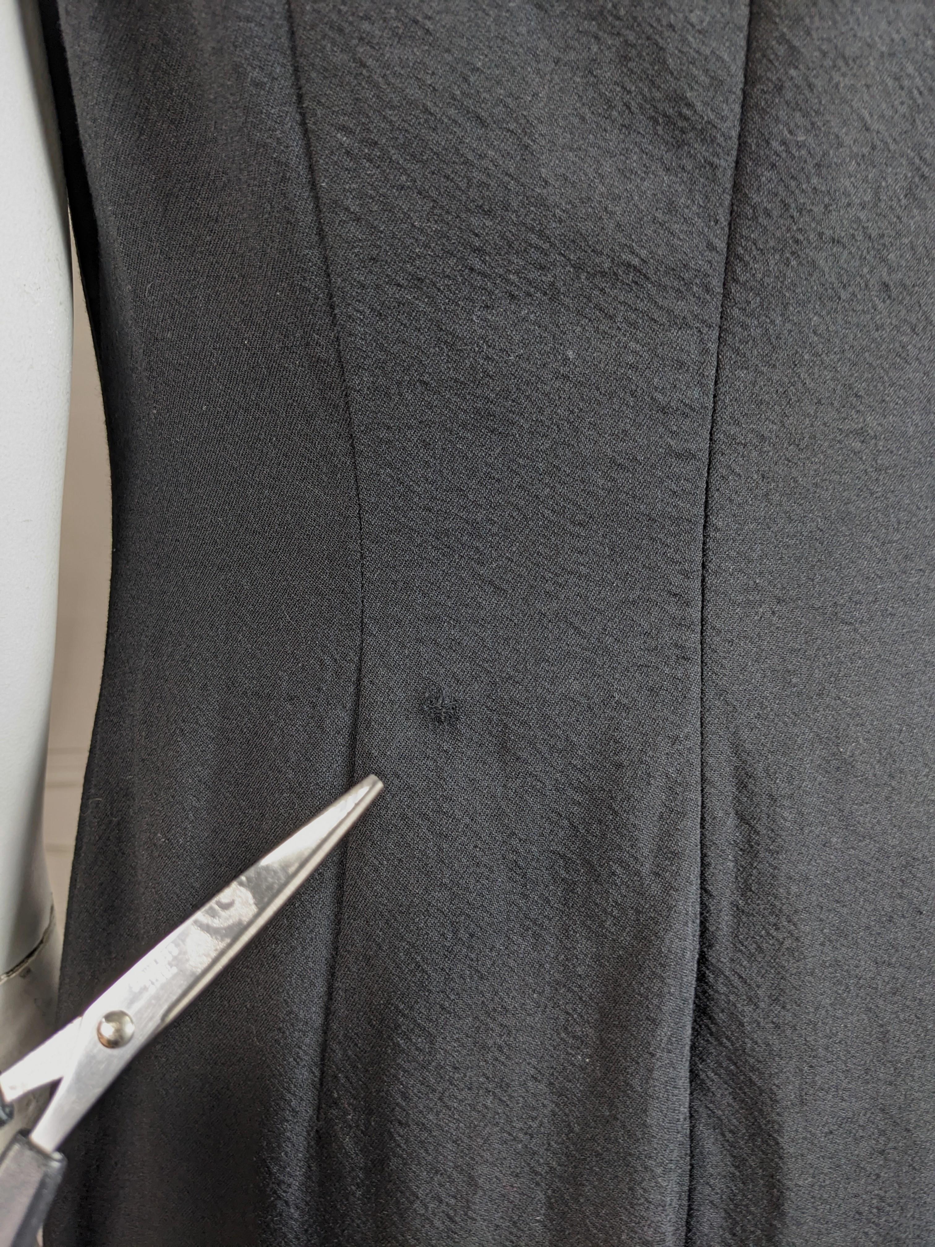 Japanese Long Wool and Rayon Double Dress For Sale 3