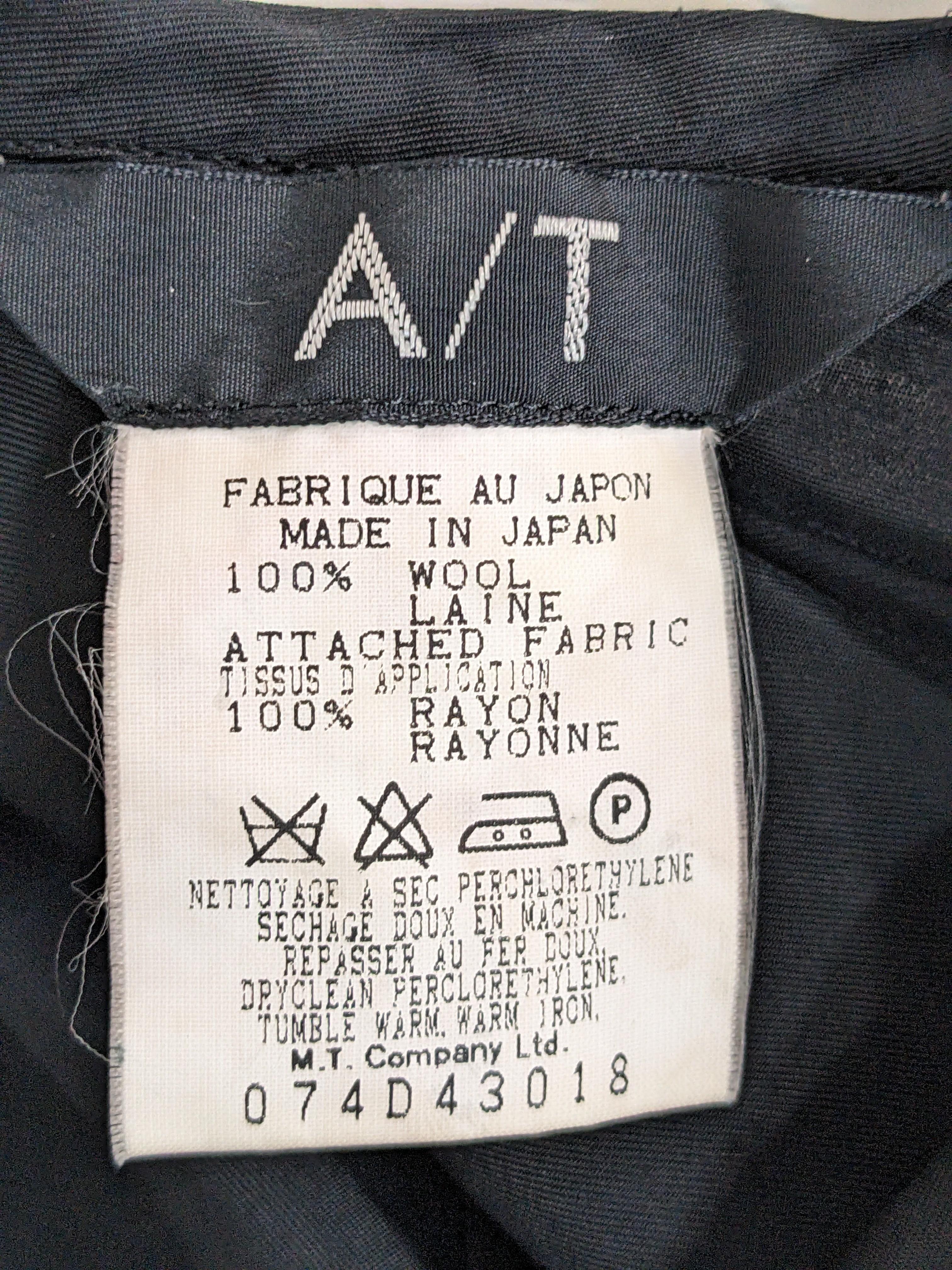 Japanese Long Wool and Rayon Double Dress For Sale 4