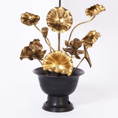 Japanese Lotus Flower Table Lamp