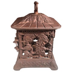 Japanese Lovely Old Grapes Garden Lantern