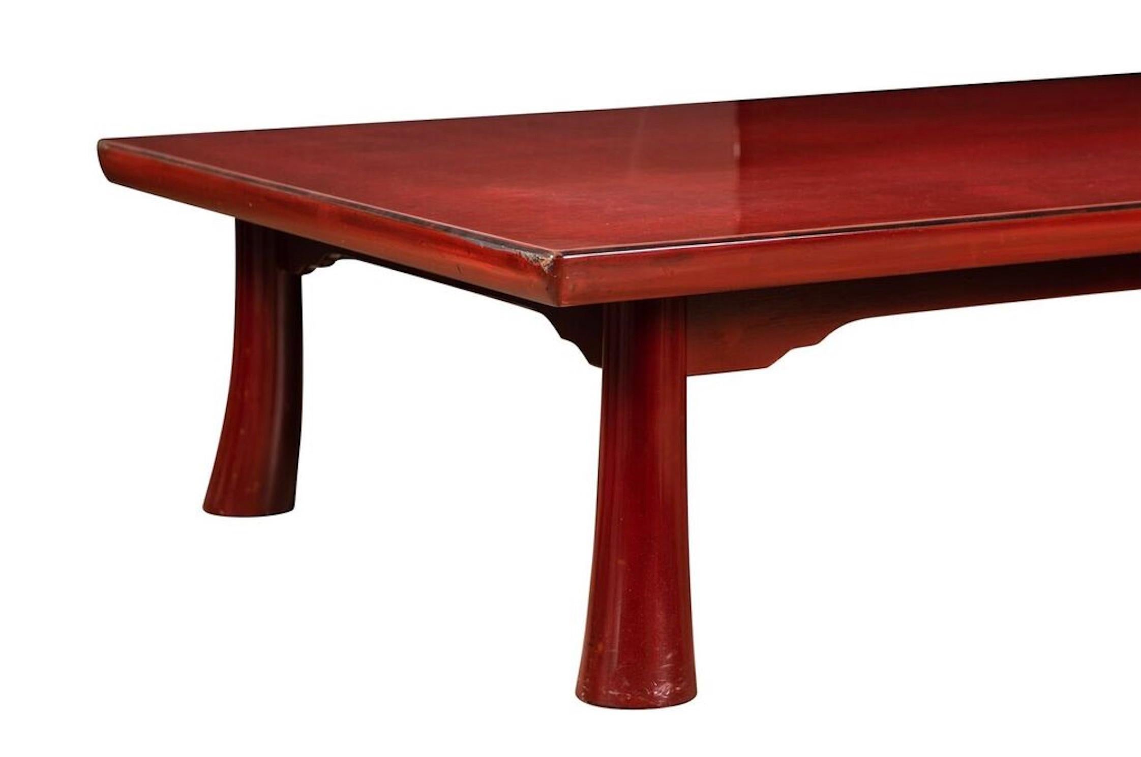 American Japanese Low Coffee Table For Sale