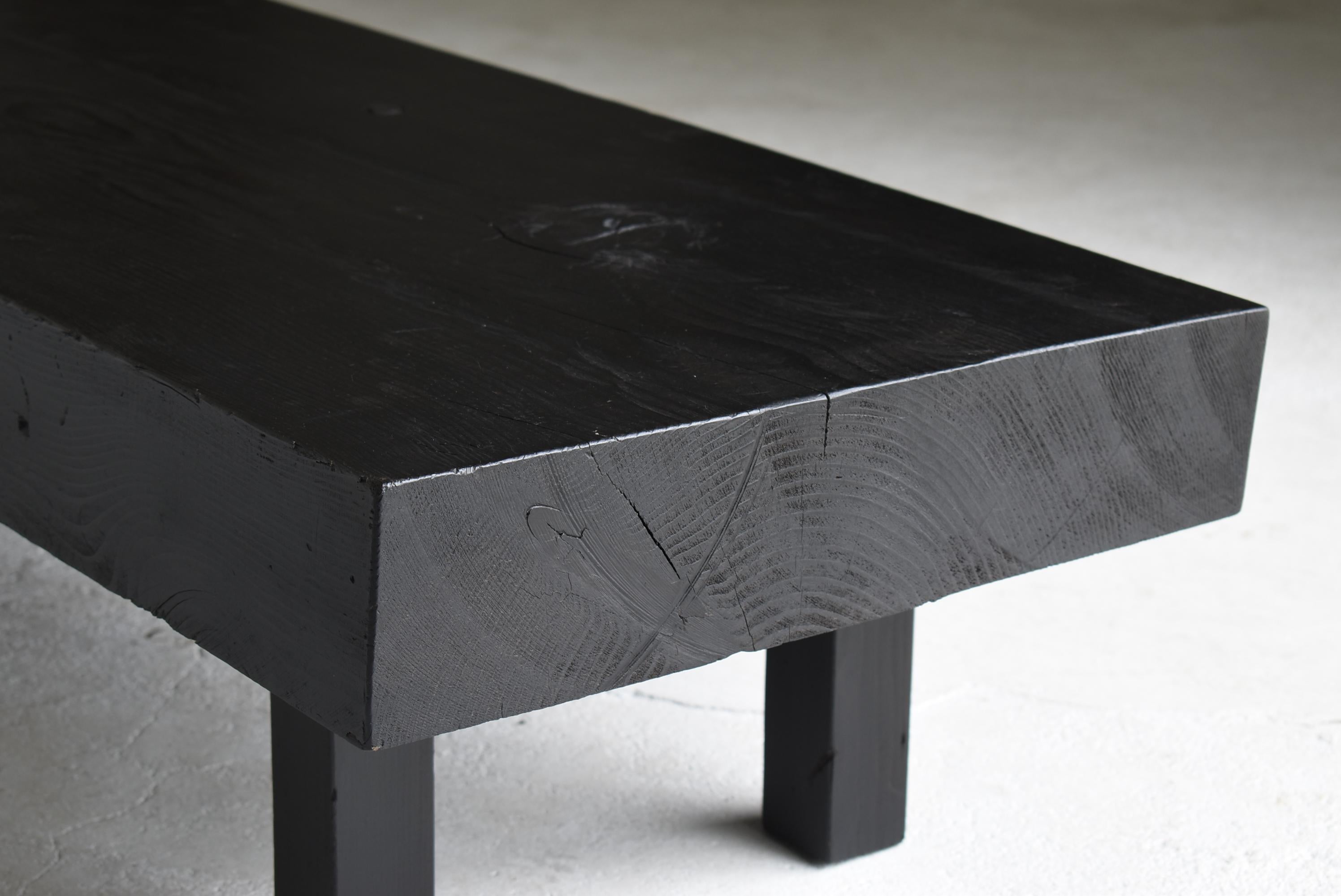 Japanese Old Low Table or Bench 1950s-1970s / Sofa Table Wabi Sabi For Sale 4