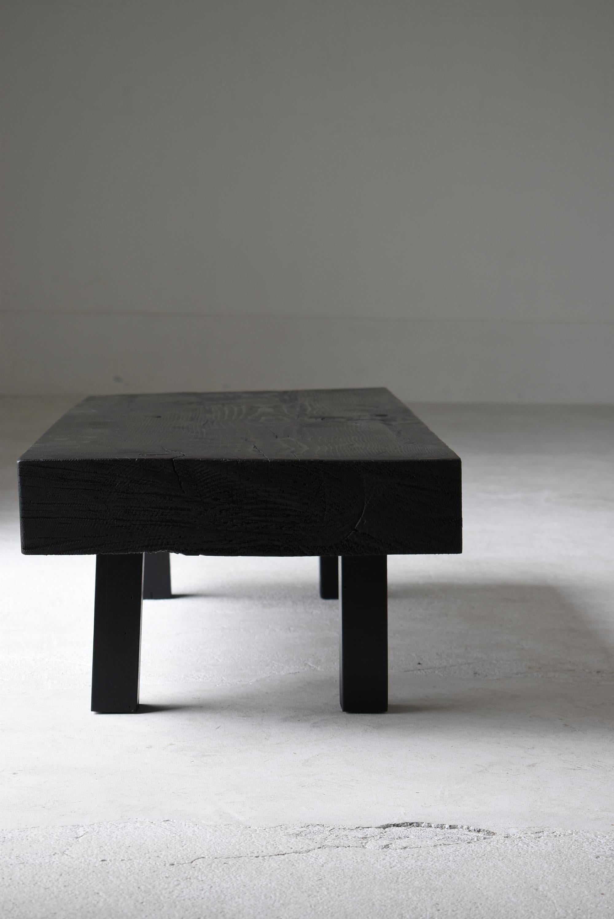 Japanese Old Low Table or Bench 1950s-1970s / Sofa Table Wabi Sabi For Sale 5