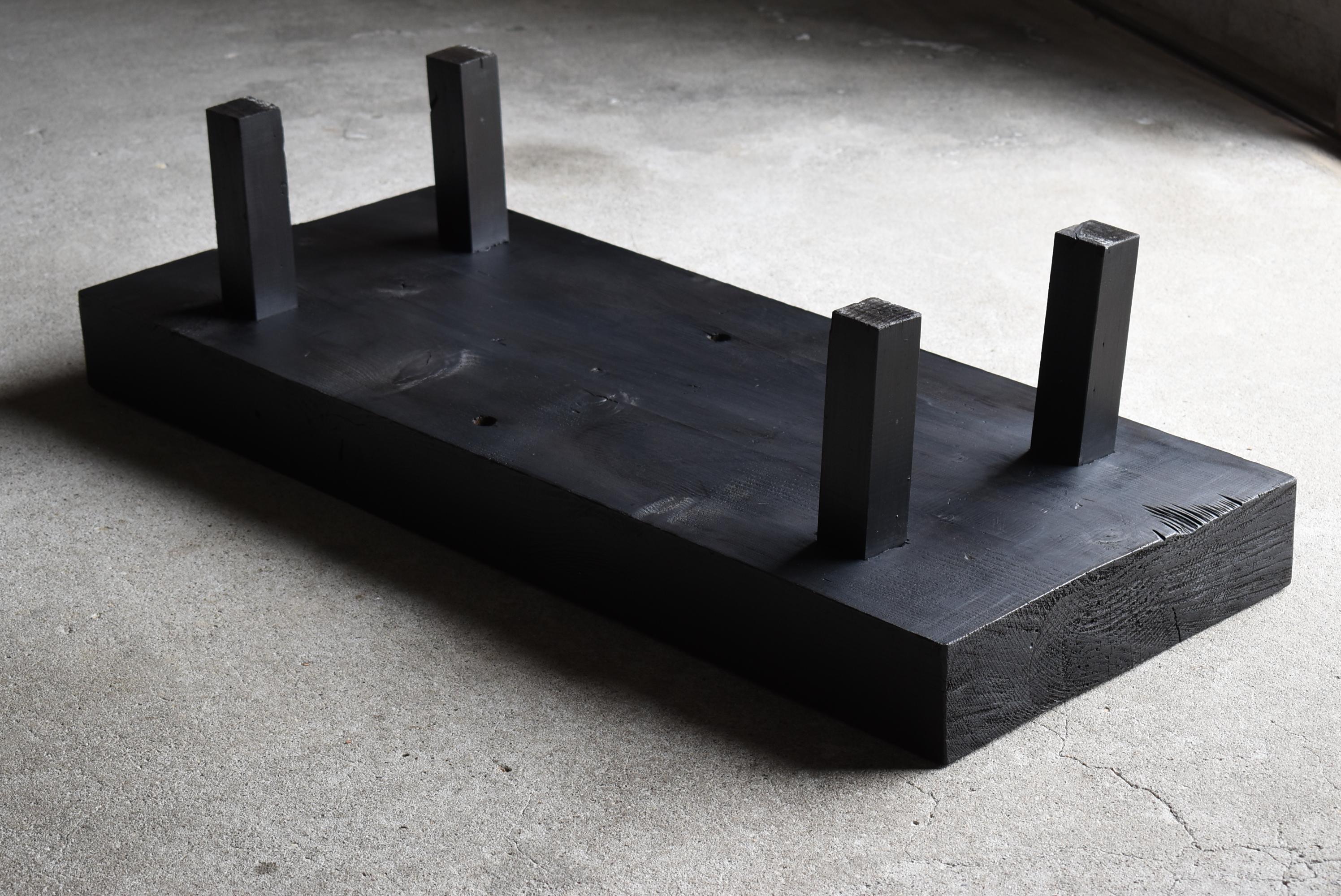 Japanese Old Low Table or Bench 1950s-1970s / Sofa Table Wabi Sabi For Sale 9
