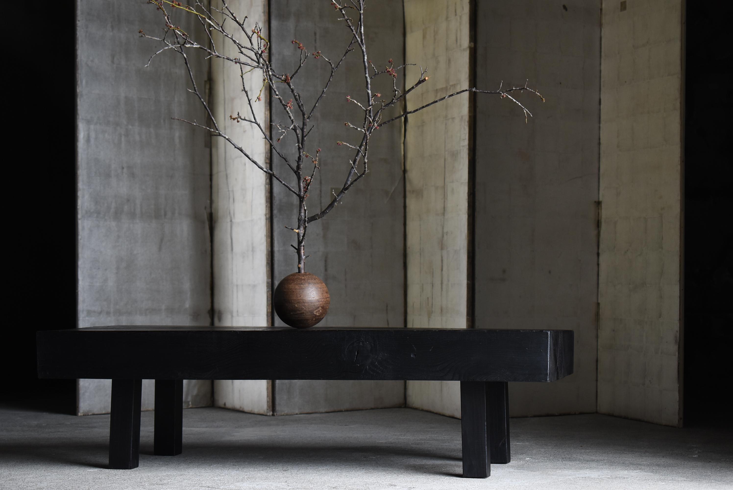 Japanese Old Low Table or Bench 1950s-1970s / Sofa Table Wabi Sabi For Sale 10