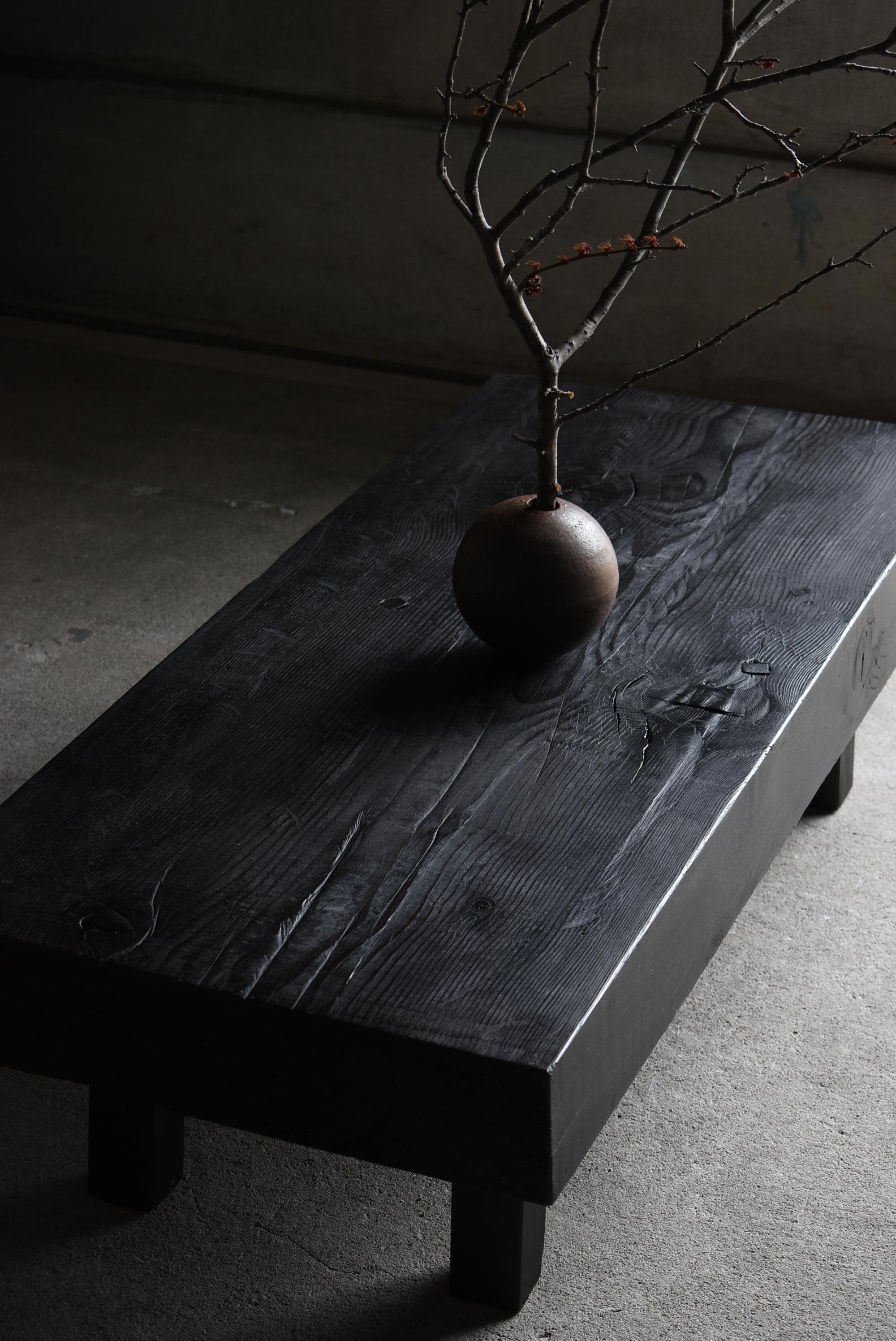 Japanese Old Low Table or Bench 1950s-1970s / Sofa Table Wabi Sabi For Sale 11