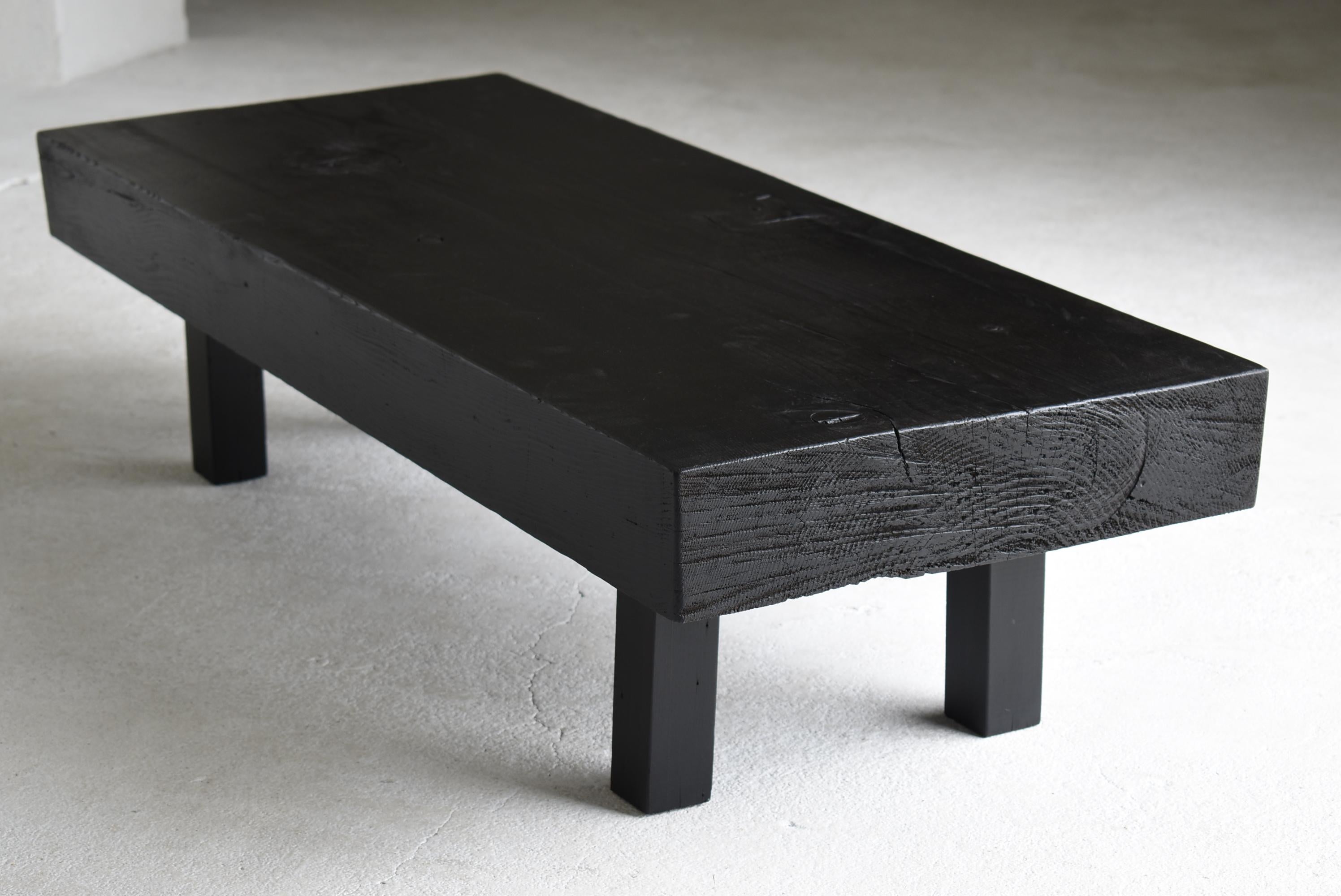 Showa Japanese Old Low Table or Bench 1950s-1970s / Sofa Table Wabi Sabi For Sale