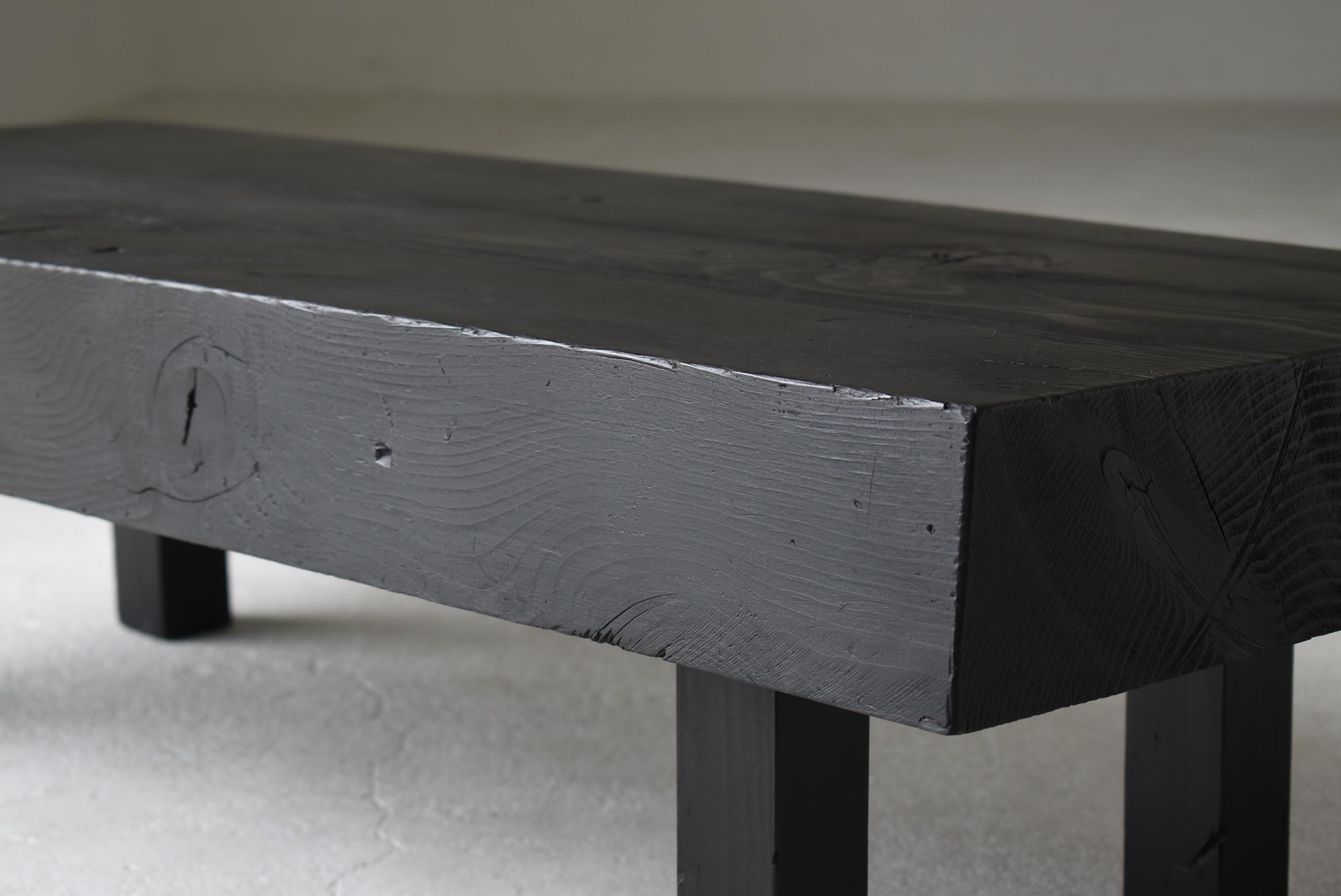 20th Century Japanese Old Low Table or Bench 1950s-1970s / Sofa Table Wabi Sabi For Sale