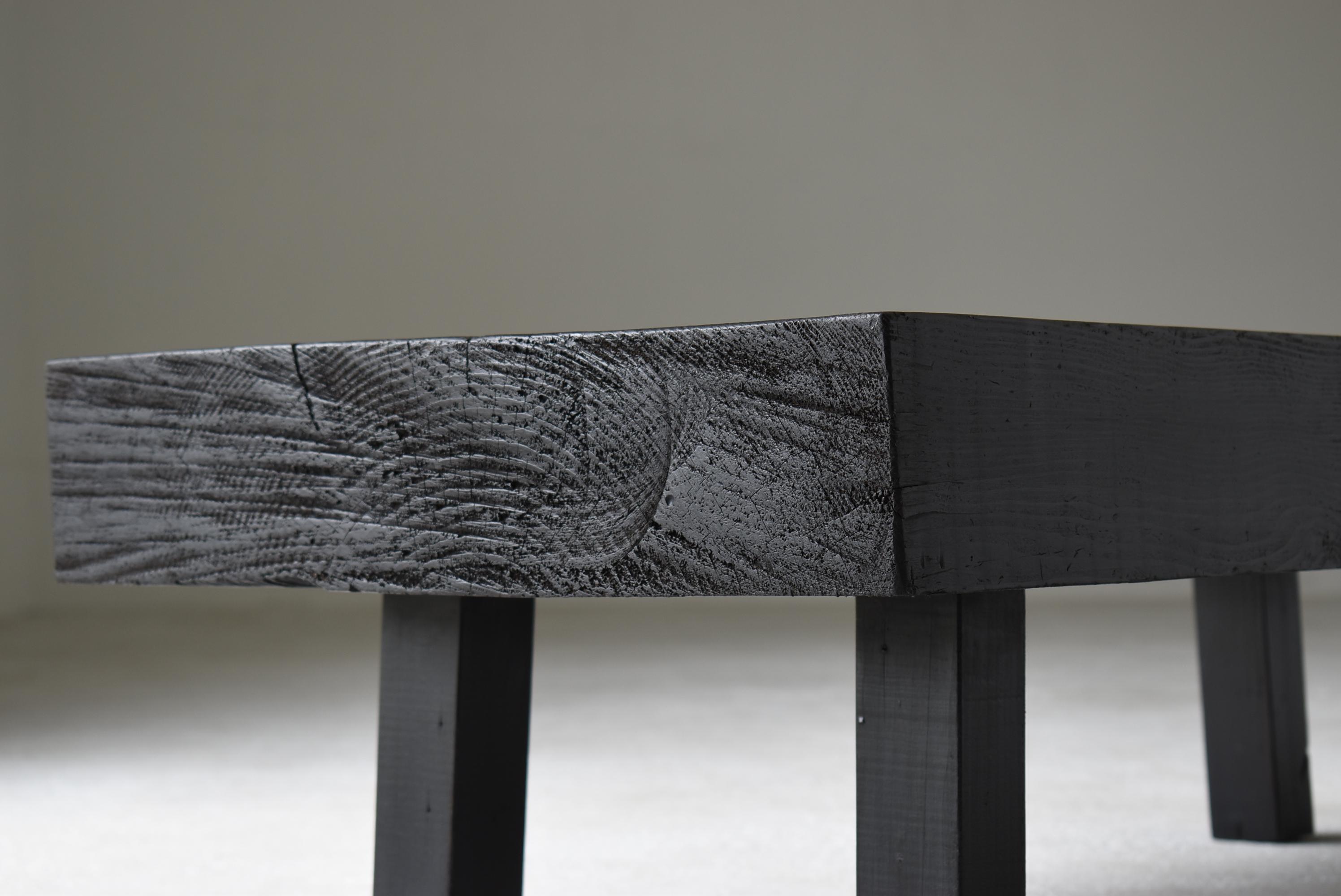 Japanese Old Low Table or Bench 1950s-1970s / Sofa Table Wabi Sabi For Sale 1