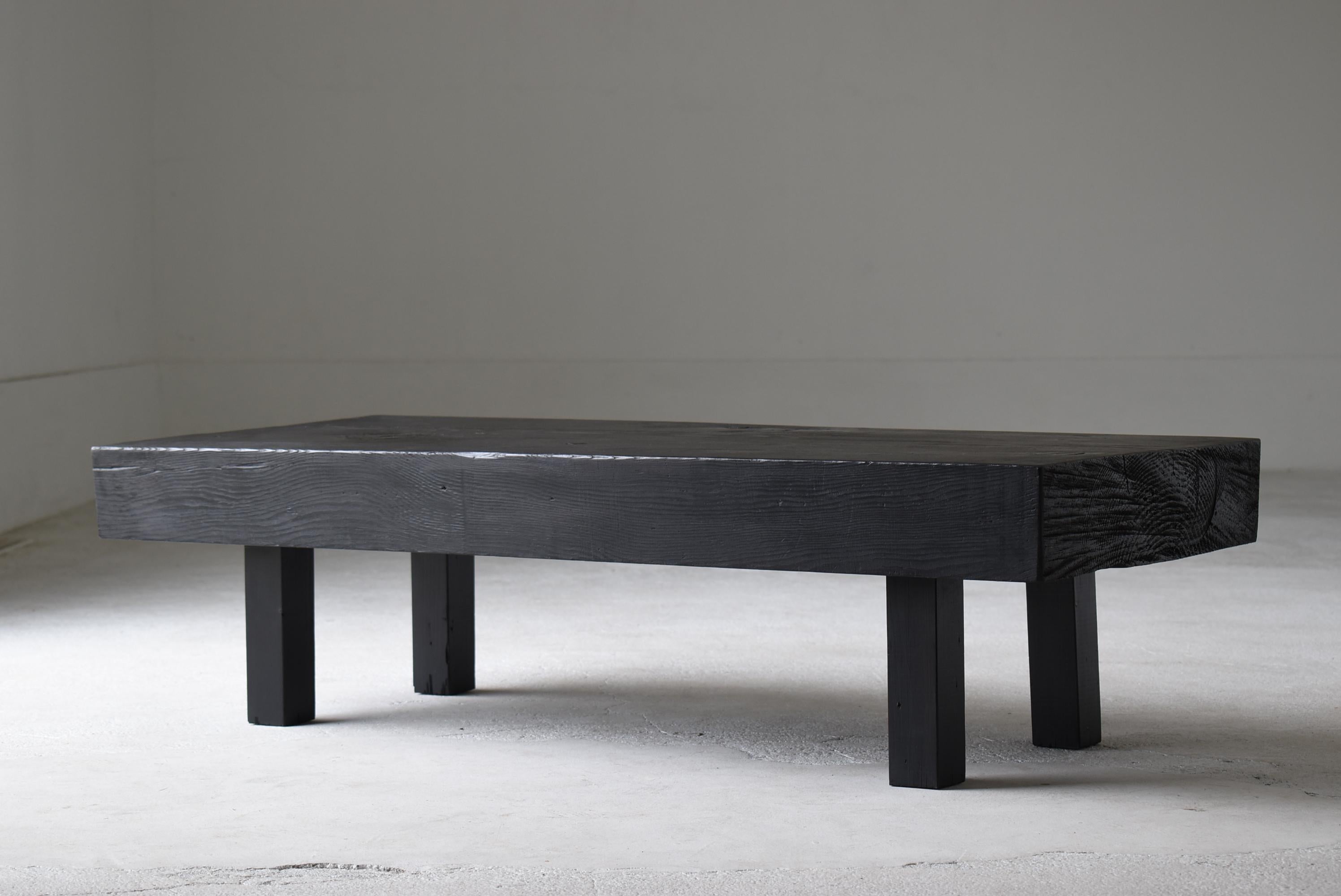 Japanese Old Low Table or Bench 1950s-1970s / Sofa Table Wabi Sabi For Sale 2