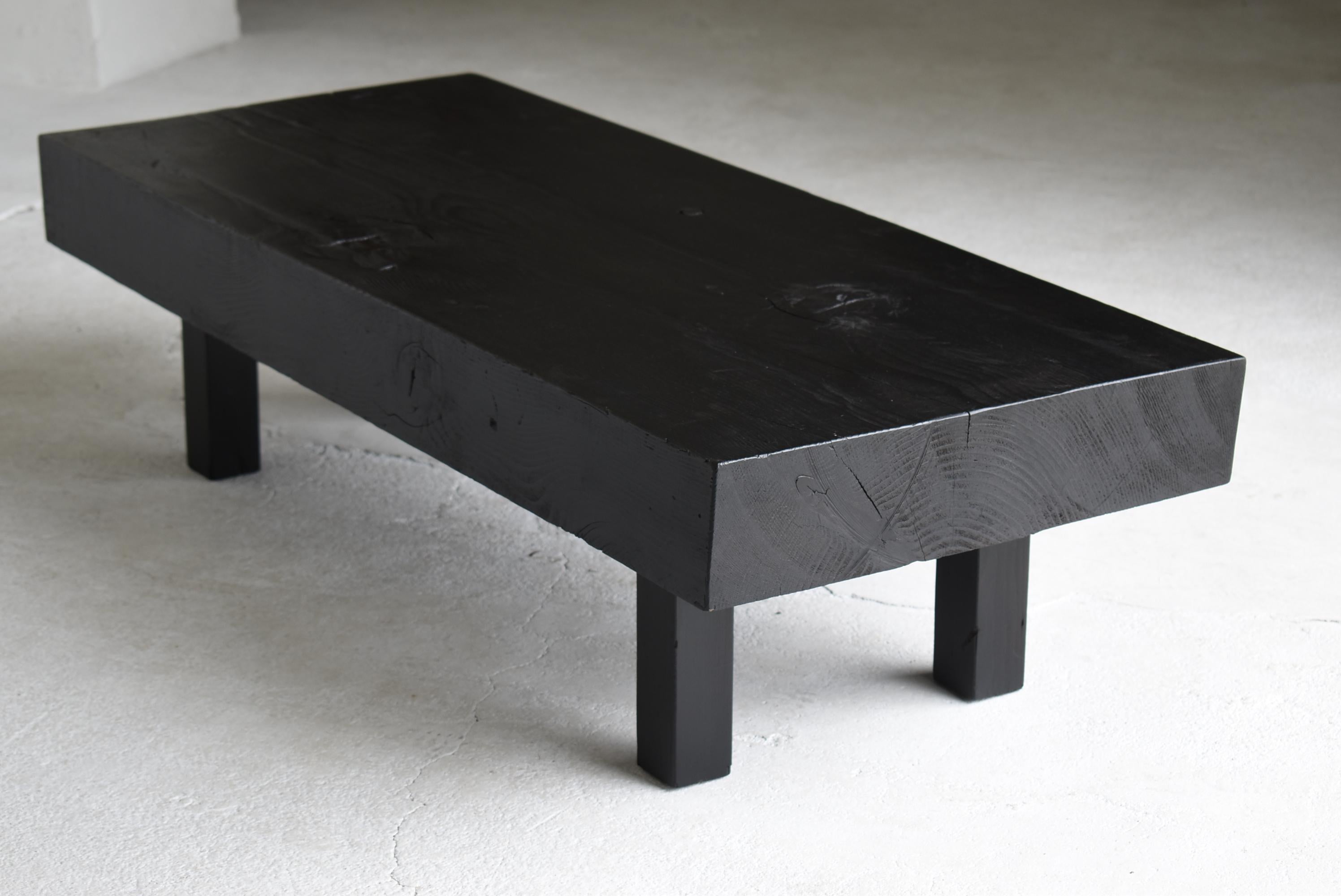 Japanese Old Low Table or Bench 1950s-1970s / Sofa Table Wabi Sabi For Sale 3