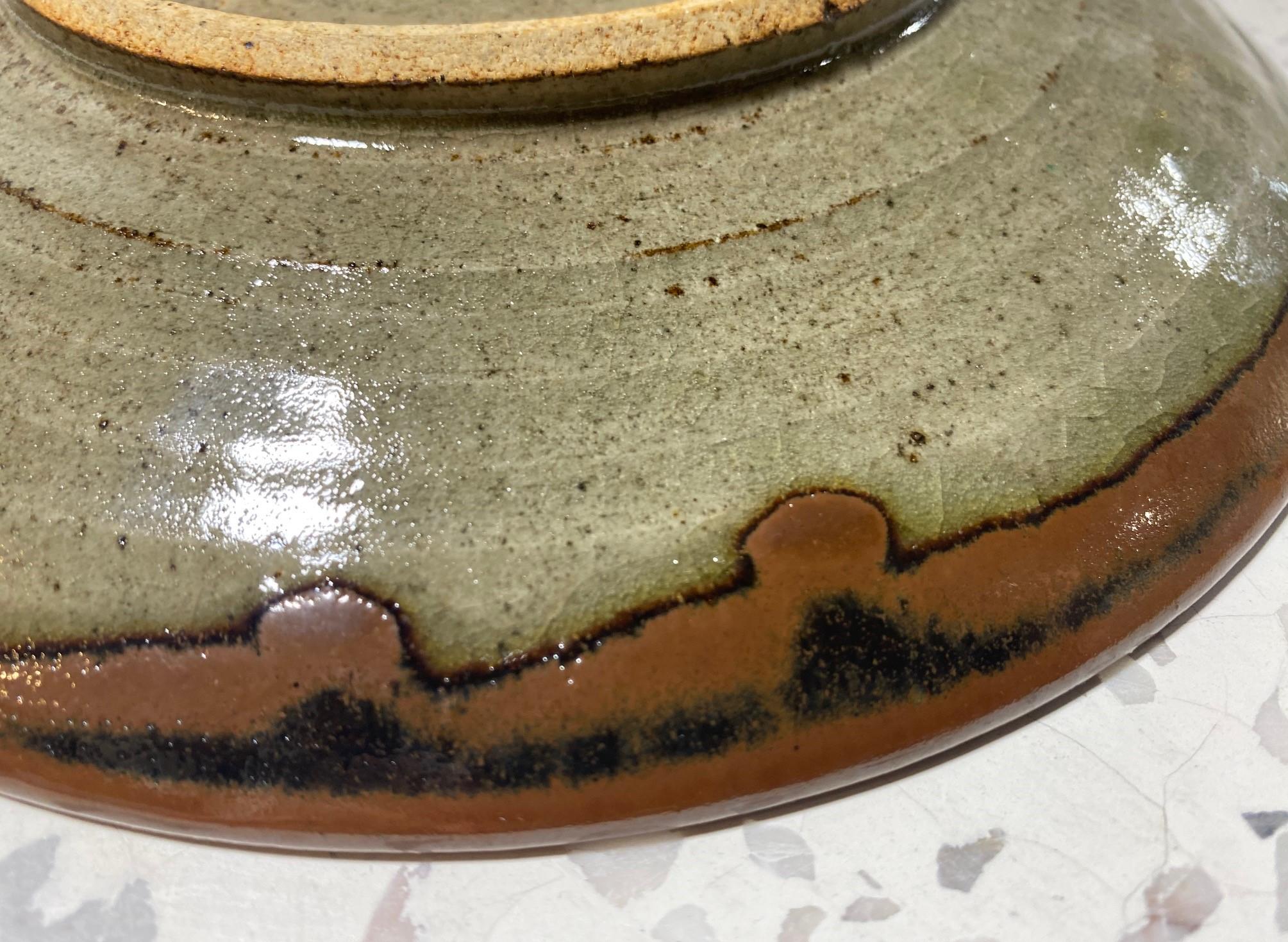 Japanese Mashiko Mingei Art Pottery Plate Bowl Attrbuted to Tatsuzo Shimaoka 6