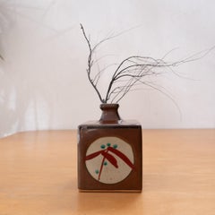 Japanese Mashiko Ware Single Flower Mingei Pottery Vase Hamada Shoji