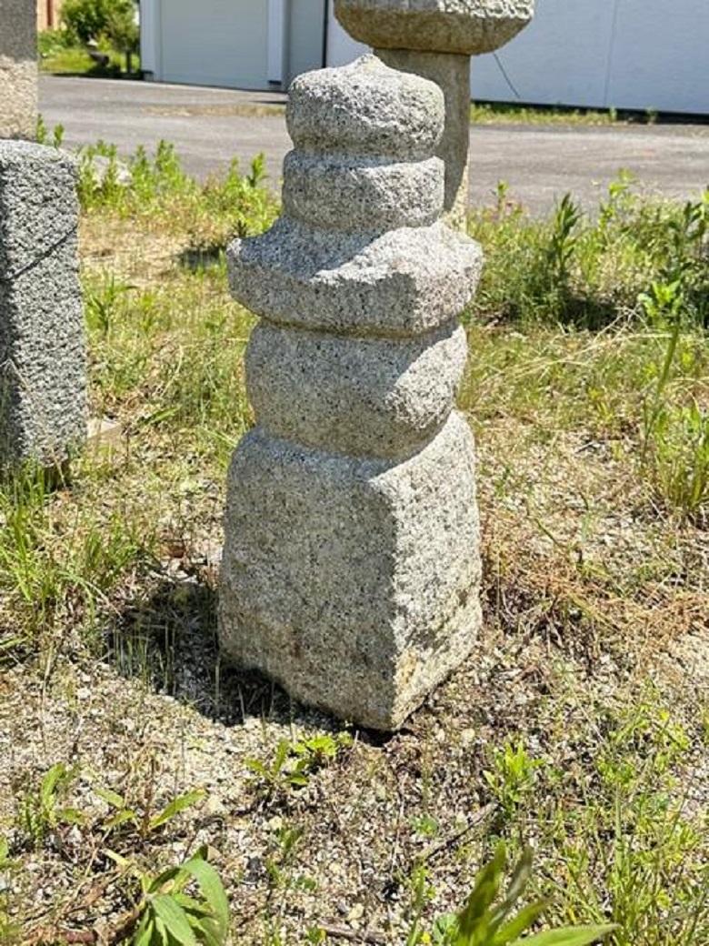 Masivo Japonés Antiguo Tierra, Agua, Fuego Viento, Piedra Gorinto-  300 años siglo XVIII y antes en venta