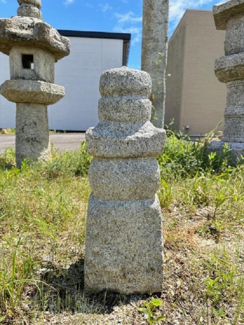 Masivo Japonés Antiguo Tierra, Agua, Fuego Viento, Piedra Gorinto-  300 años en venta 3