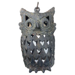 Japanese Massive Antique Over Sized "Owl" Lighting Lantern