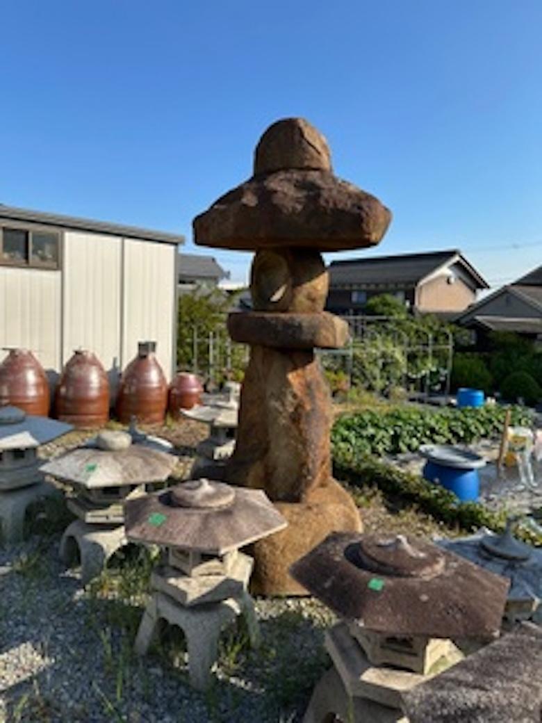 Just discovered from an old Japanese Shiga garden and from our recent Japanese Acquisitions.

Please view our video of our newest discovery.........

Here's a beautiful and unique way to accent your outdoor garden space with this one-of-a-kind, best