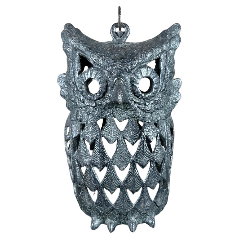 Japanese Massive Vintage over Sized Owl Lighting Lantern, Finest Quality For Sale