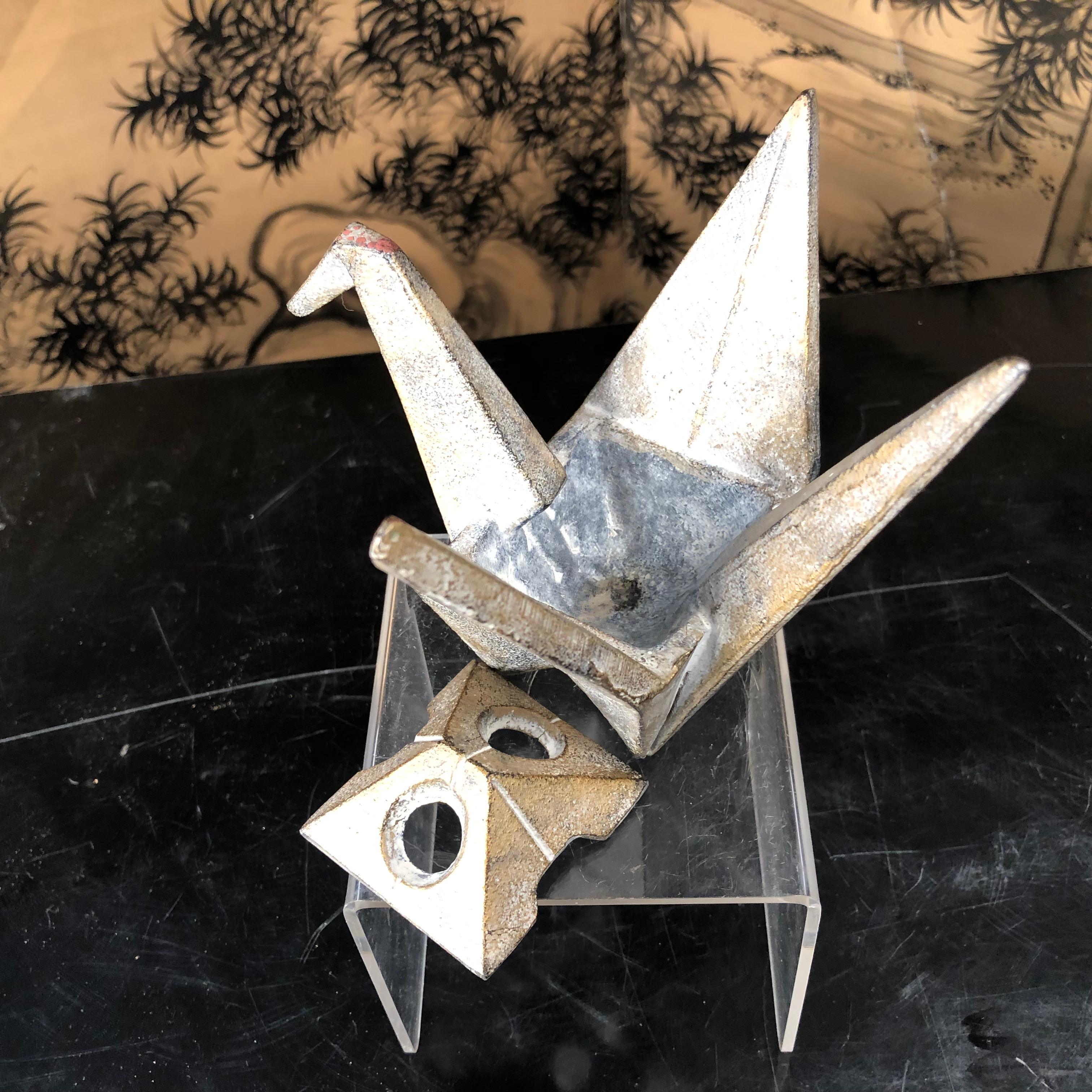 Japanese Origami Crane Sculpture by Famous Artist Sotaro 1