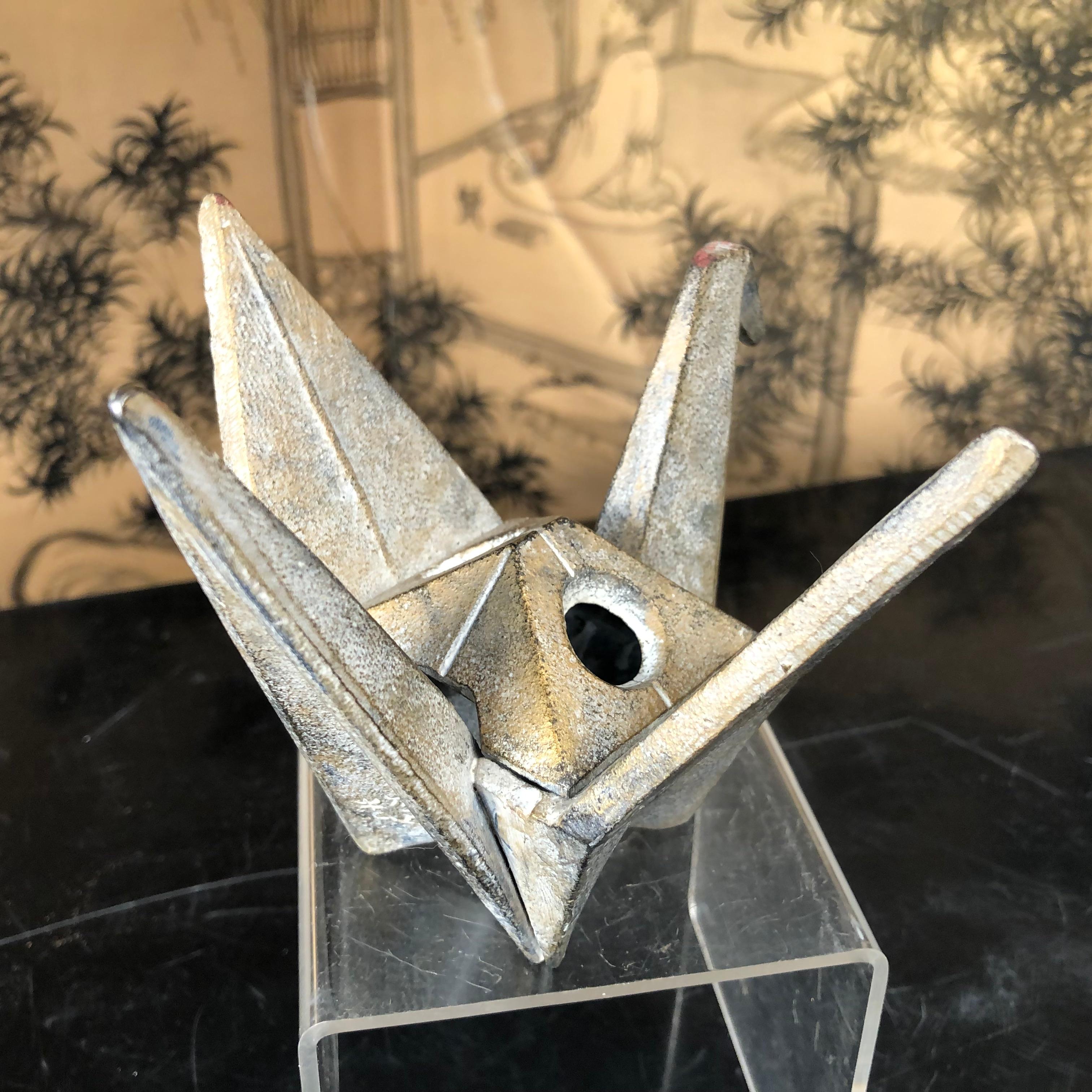 Japanese Origami Crane Sculpture by Famous Artist Sotaro 2