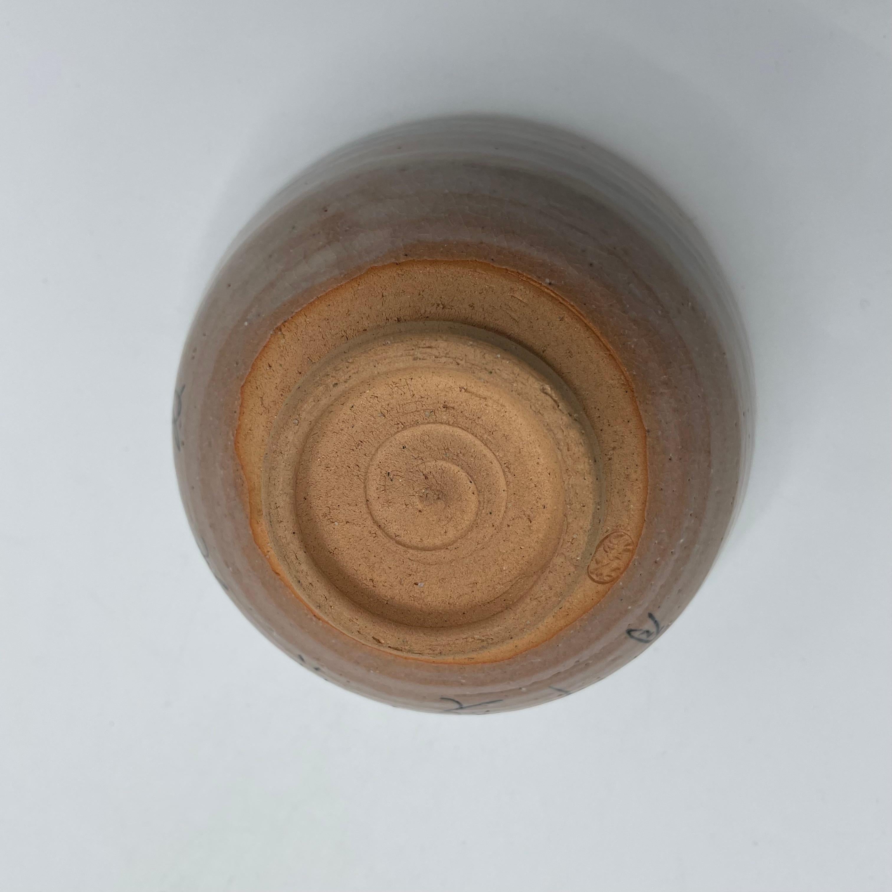 Japanese Matcha Bowl for Tea Ceremony Kyo ware 1980s Showa In Good Condition In Paris, FR