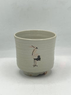 Japanese Matcha Bowl for Tea Ceremony Shino ware 1980s Showa