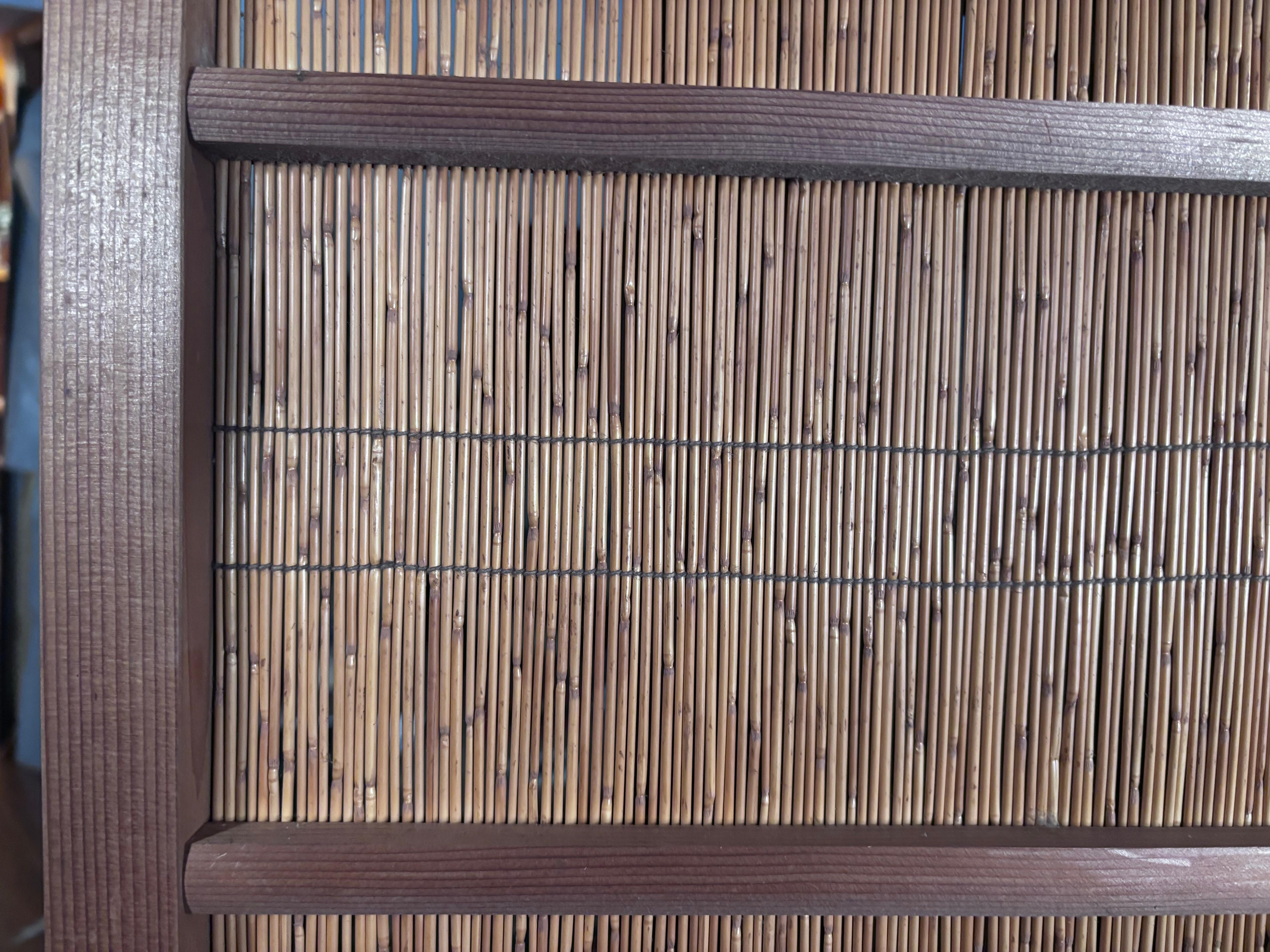 Japanisches, passendes Set aus zwei feinen Vögeln und Libellen, Shoji-Türen und Raumteiler im Angebot 1